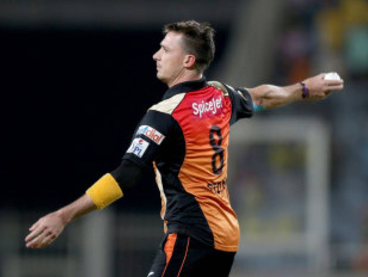 Dale Steyn leaked 24 runs in the final over, Chennai Super Kings v Sunrisers Hyderabad, IPL 2014, Ranchi, May 22, 2014