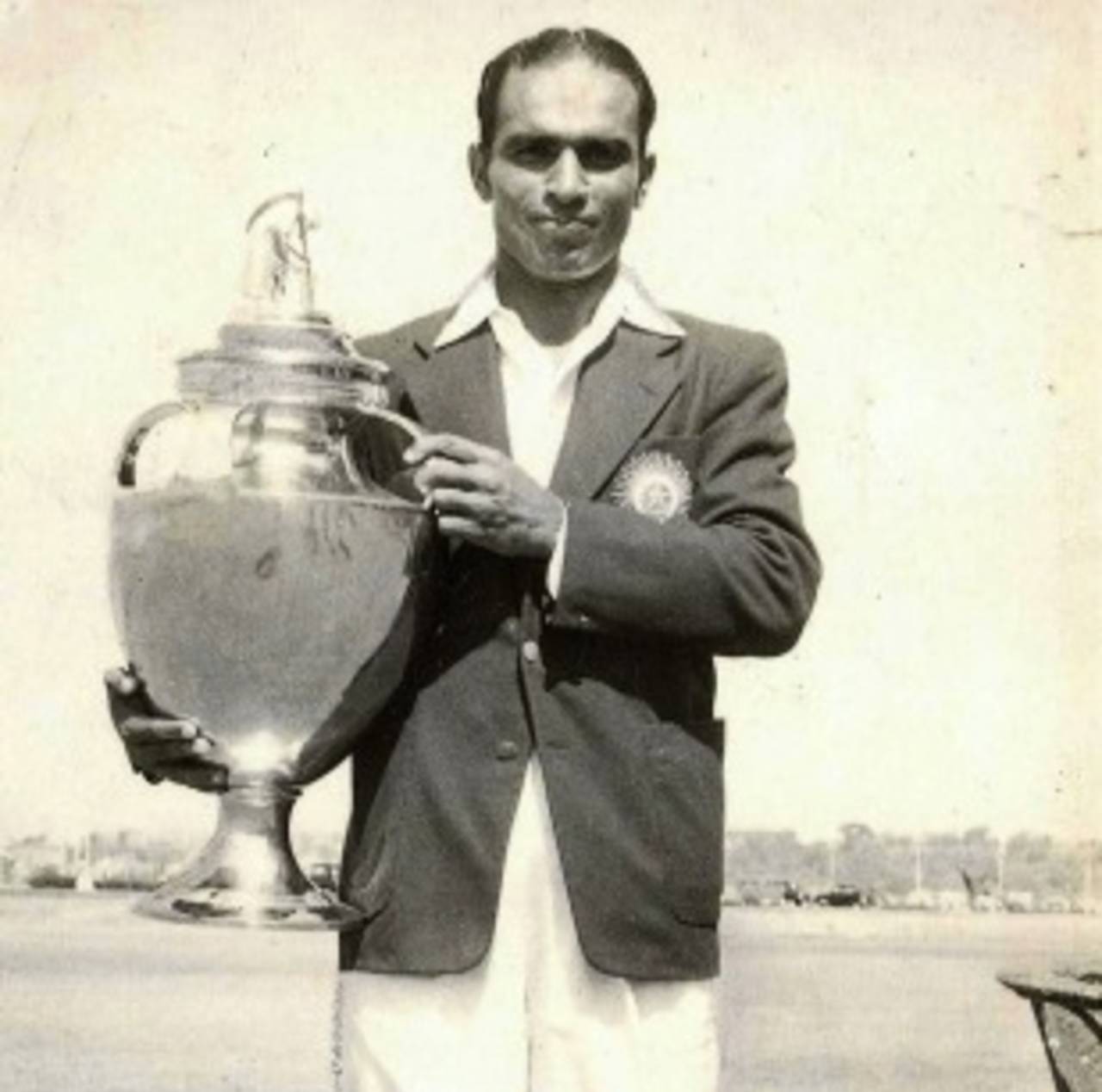 Madhav Mantri with the Ranji Trophy