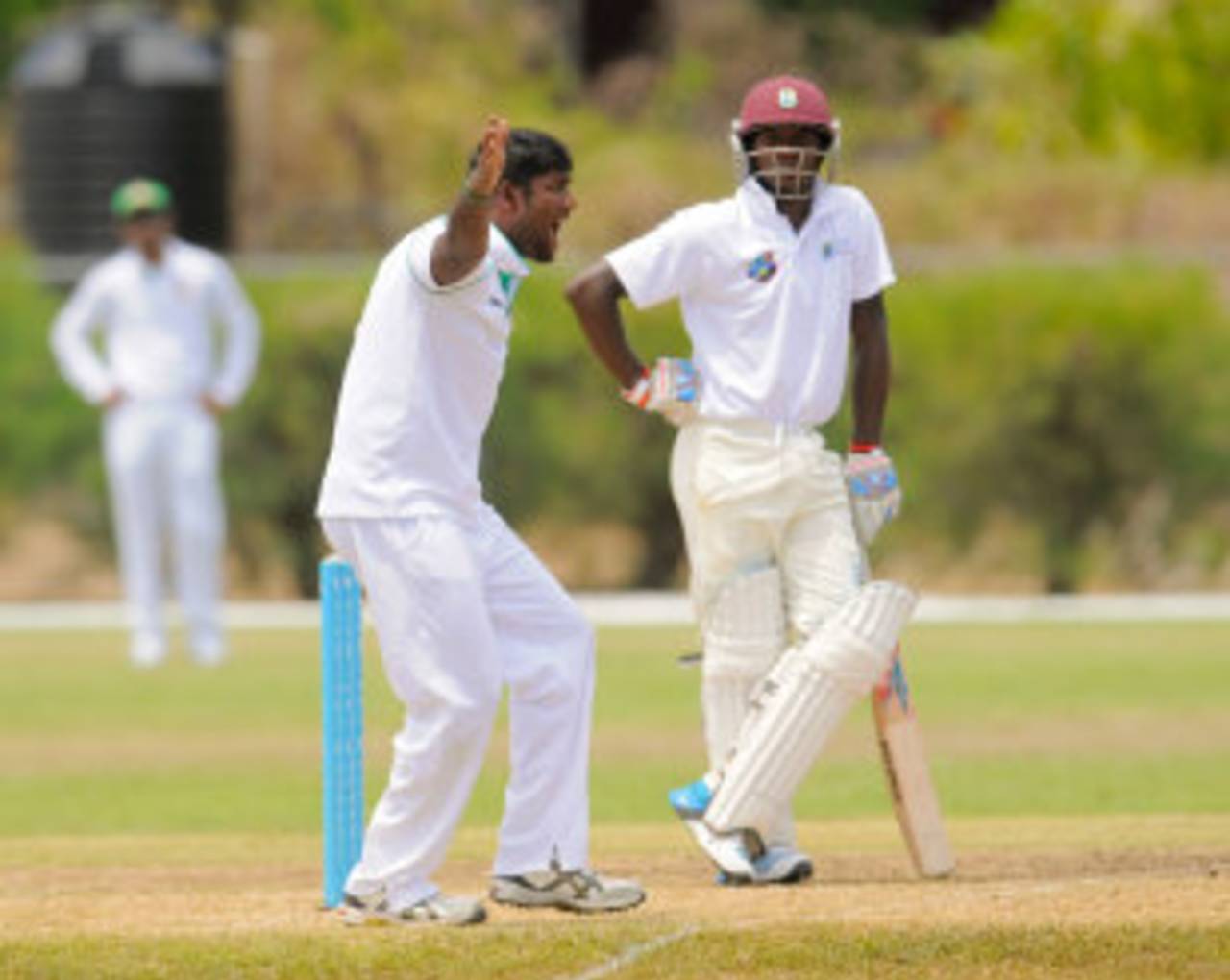 Robiul Islam appeals, Sagicor HPC v Bangladesh A, Barbados, 1st day, May 26, 2014