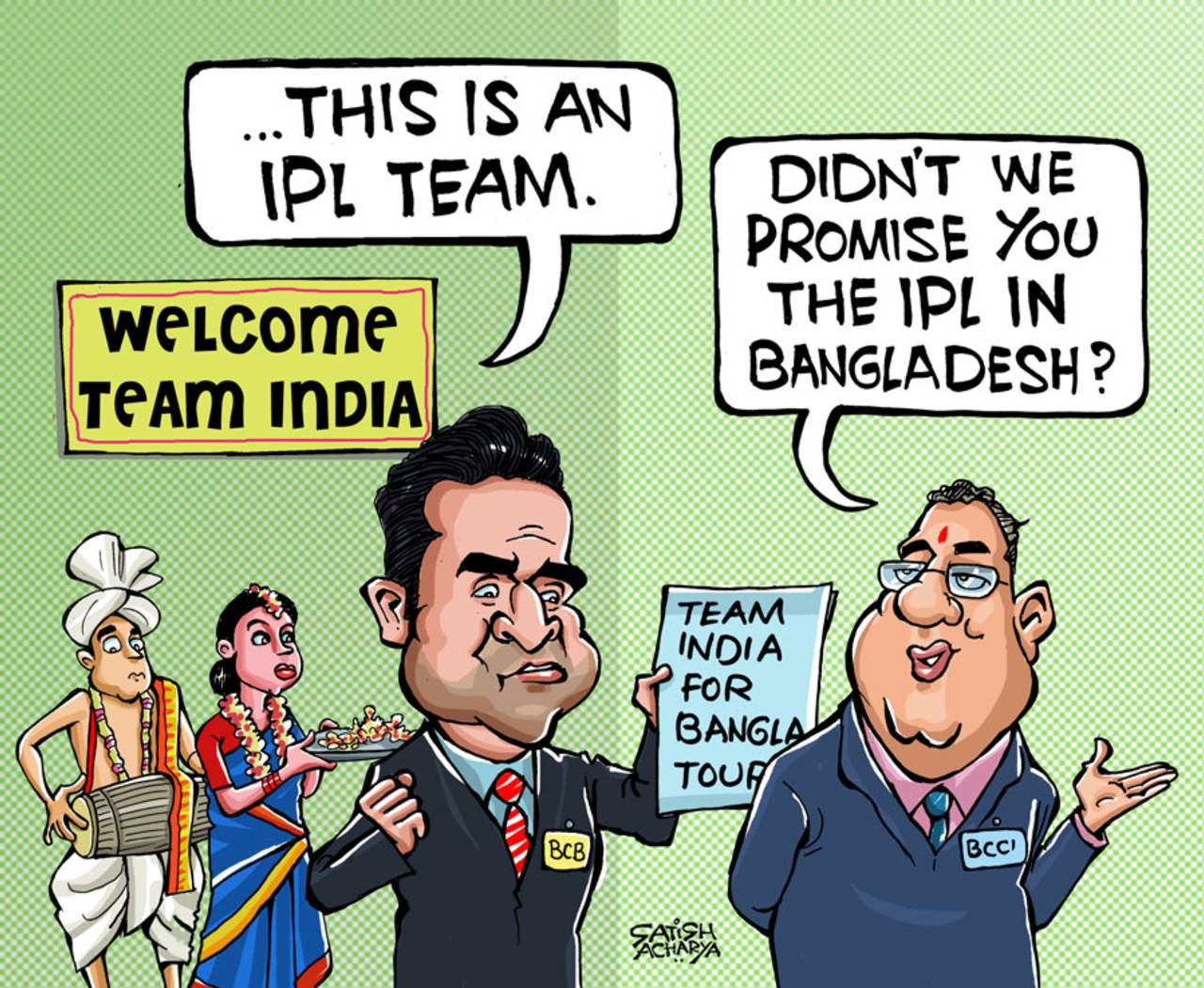 Cartoon: Cartoon: The IPL team