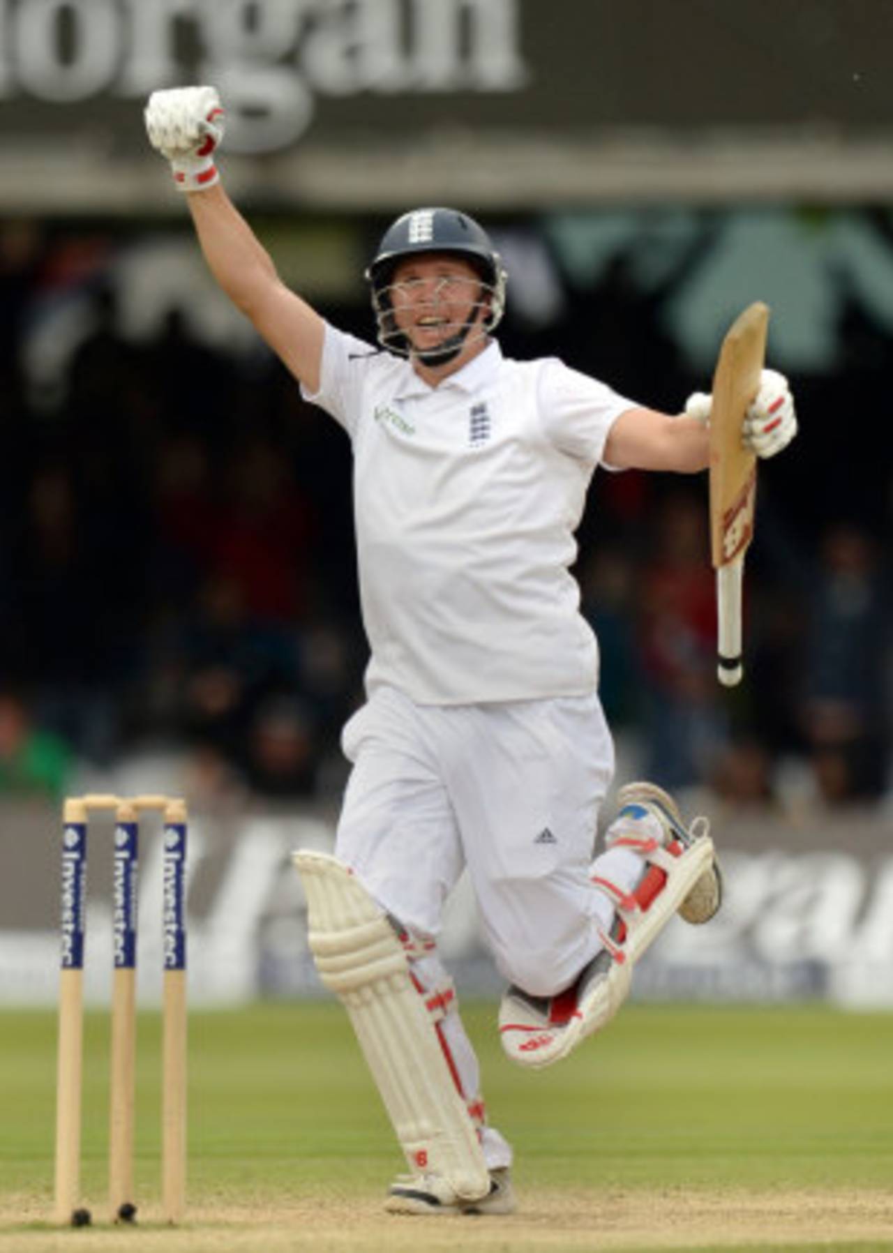 Gary Ballance reached his hundred in the final over of the day, England v Sri Lanka, 1st Investec Test, Lord's, 4th day, June 15, 2014