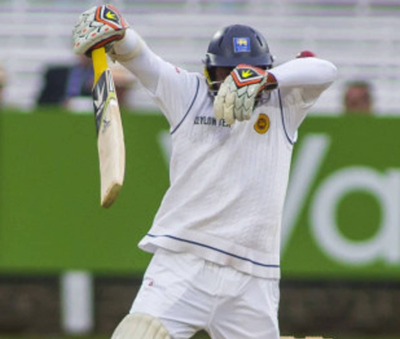 Hands free: Rangana Herath gloves Stuart Broad and walks - though his hand was off the bat&nbsp;&nbsp;&bull;&nbsp;&nbsp;Getty Images