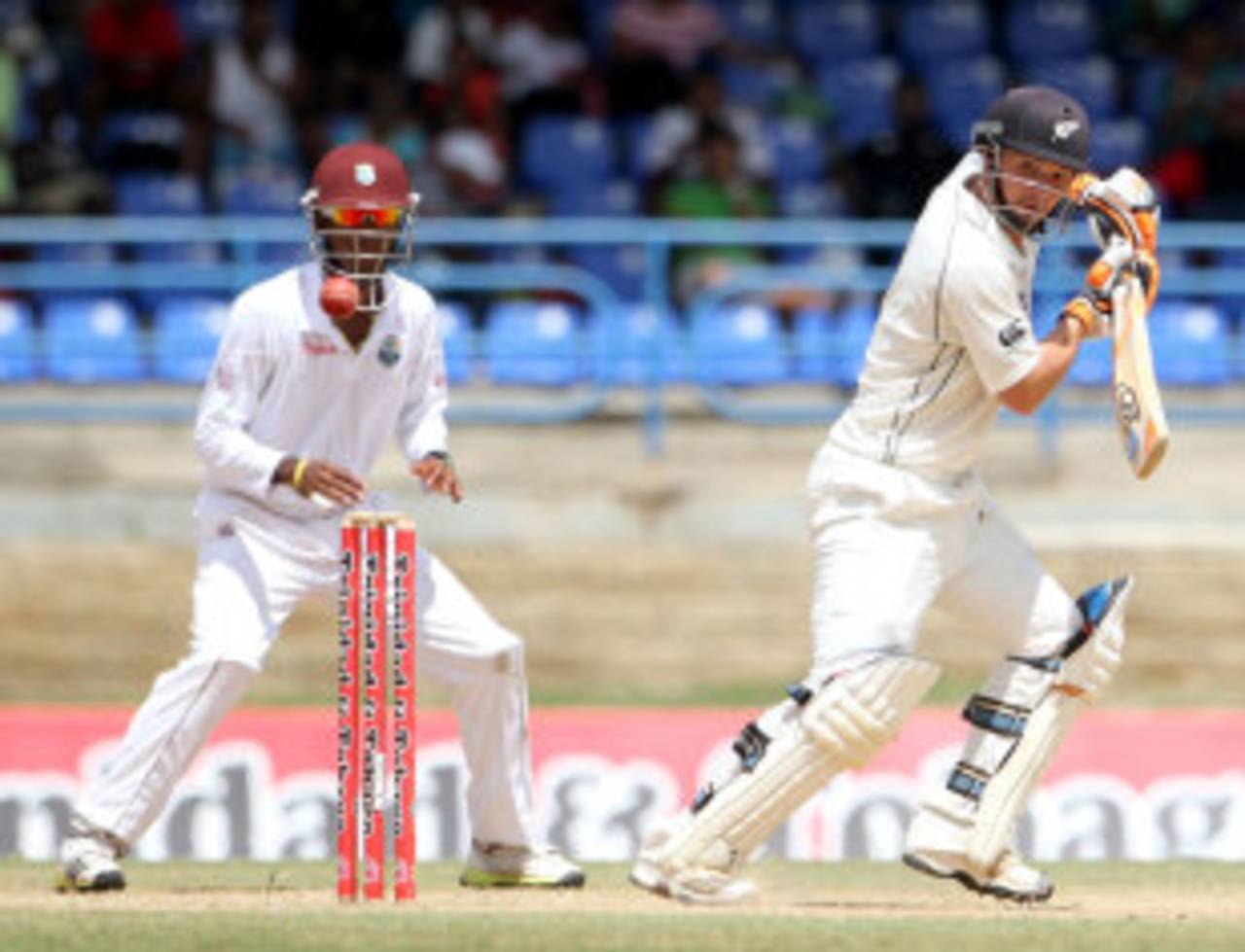 BJ Watling provided some resistance in the lower-middle order, West Indies v New Zealand, 2nd Test, Trinidad, 4th day, June 19, 2014