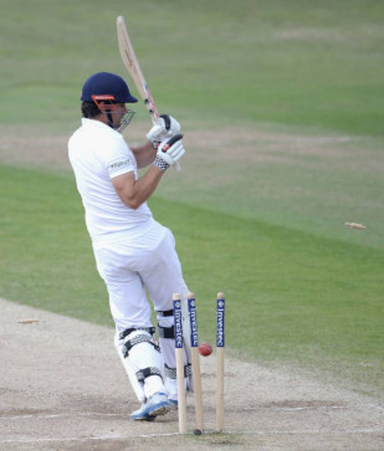 Alastair Cook dragged a pull into his stumps, England v Sri Lanka, 2nd Investec Test, Headingley, 4th day, June 23, 2014