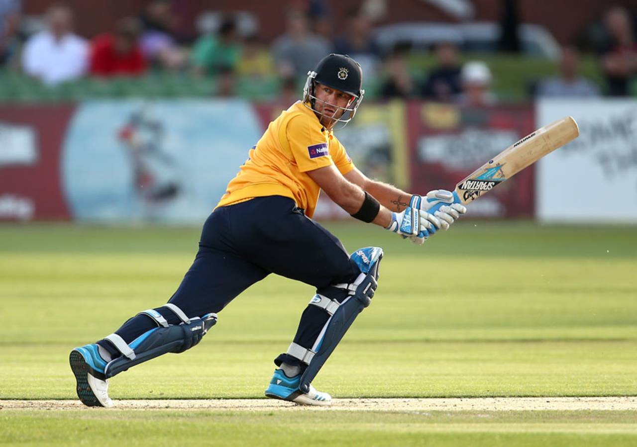 Sean Ervine top-scored with 47, Kent v Hampshire, NatWest T20 Blast, South Division, Canterbury, July 4, 2014