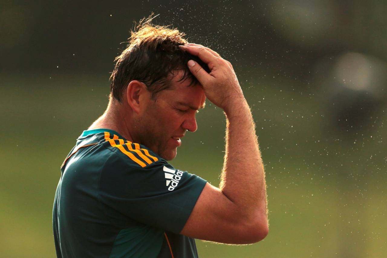 Jacques Kallis at training on the eve of the second ODI, Pallekele, July 8, 2014
