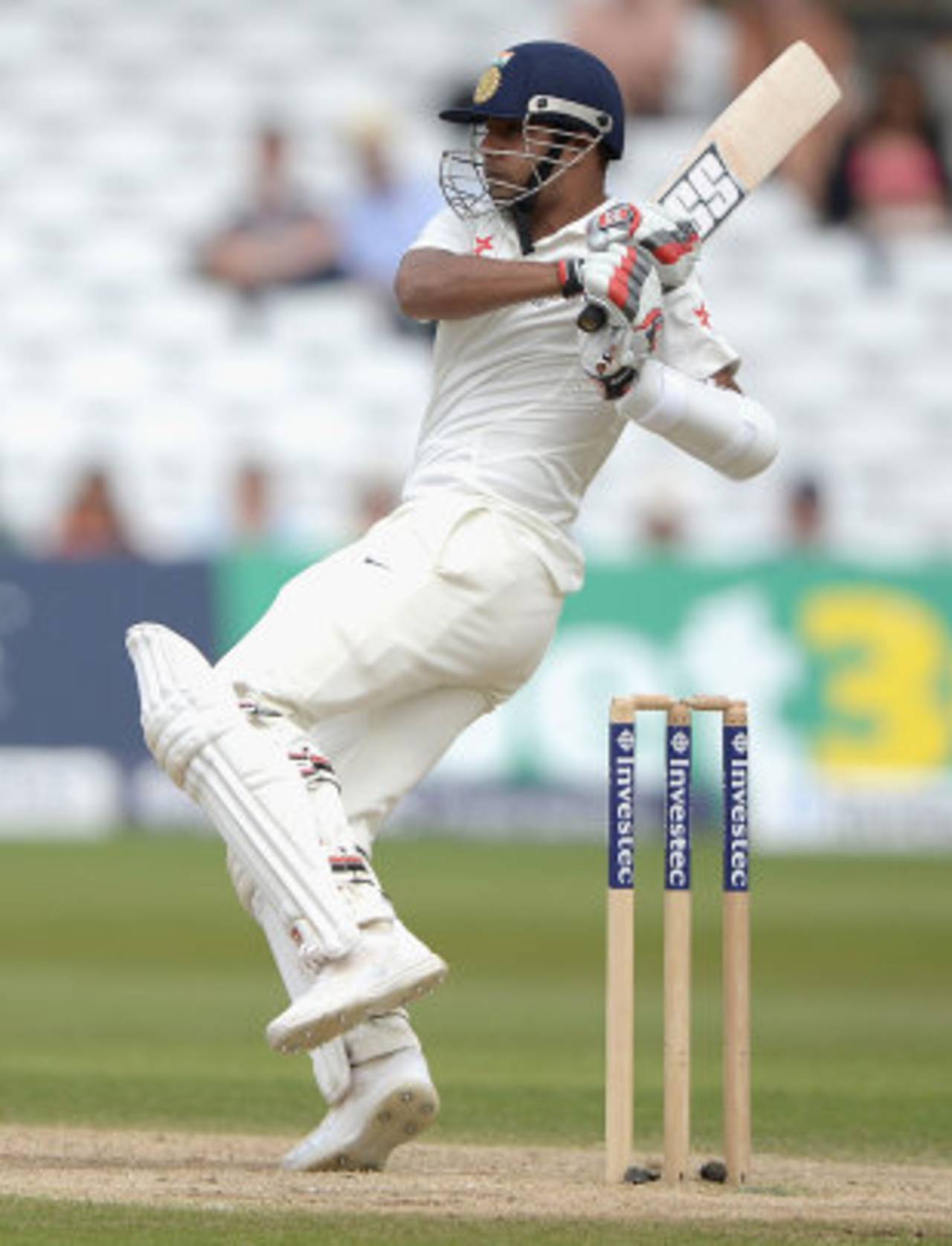 Stuart Binny pulls, England v India, 1st Investec Test, Trent Bridge, 5th day, July 13, 2014
