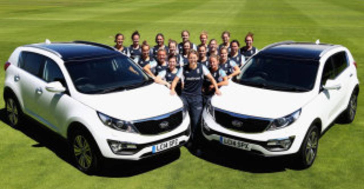 England Women at the launch of the new sponsorship deal&nbsp;&nbsp;&bull;&nbsp;&nbsp;ECB