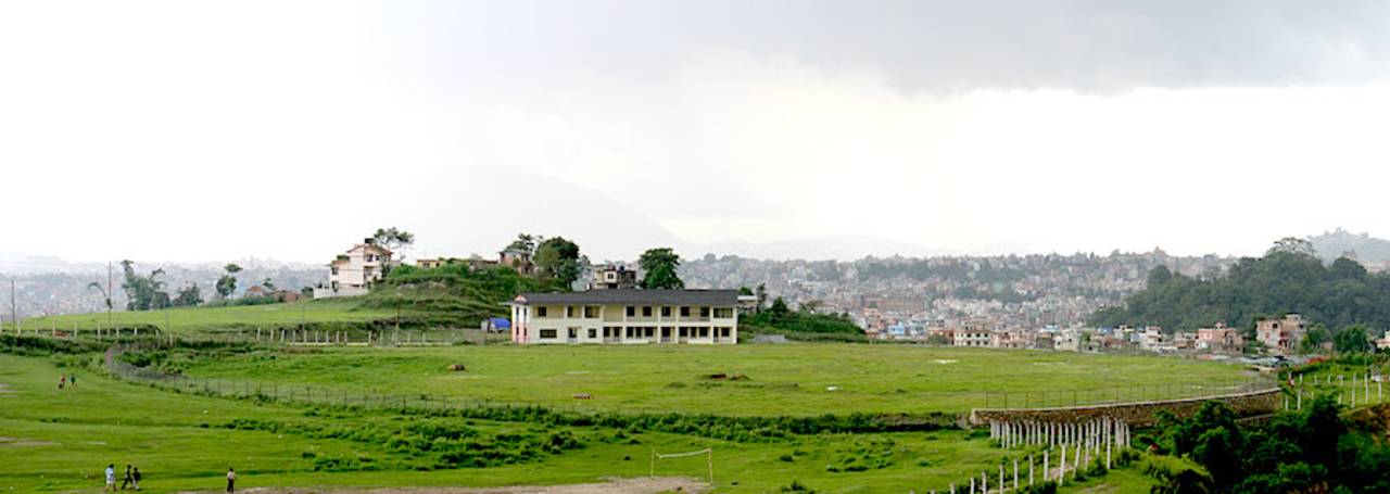 A view of the under-construction Mulpani cricket ground in Kathmandu, Mulpani, Nepal, July 15, 2014