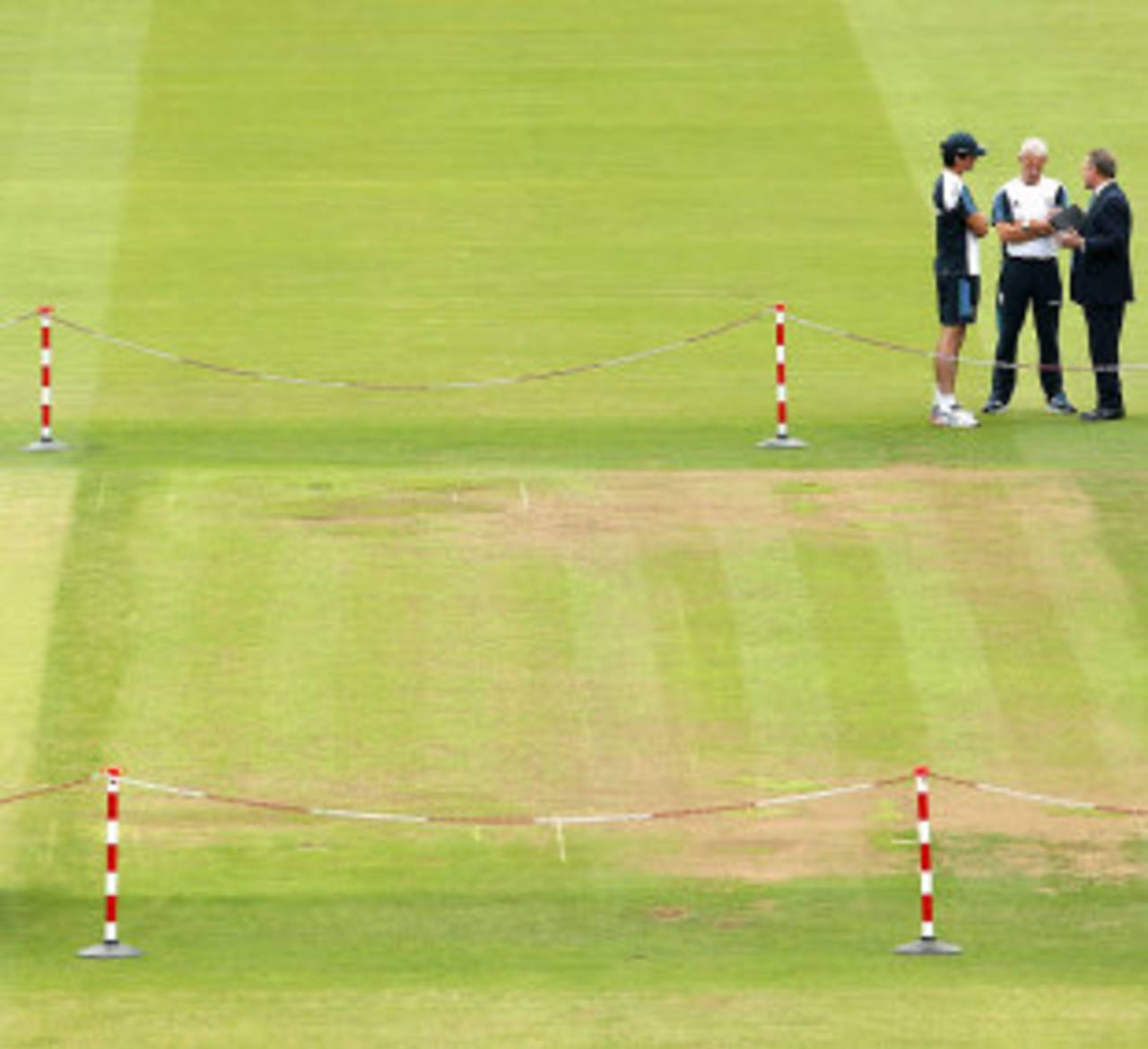The Lord's pitch two days before the second Test, Lord's, July 15, 2014