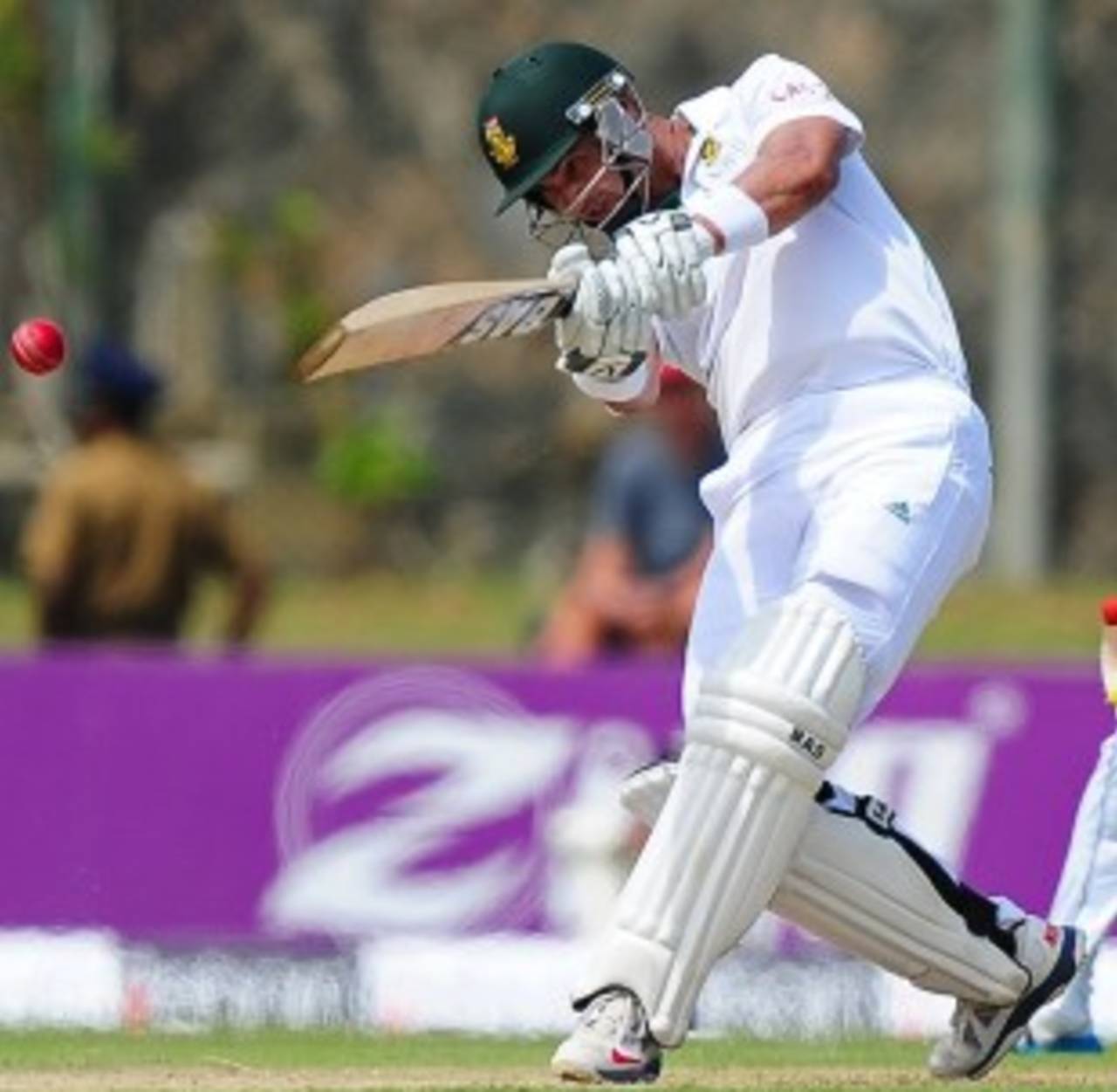 Alviro Petersen goes on attack against Rangana Herath, Sri Lanka v South Africa, 1st Test, Galle, 1st day, July 16, 2014
