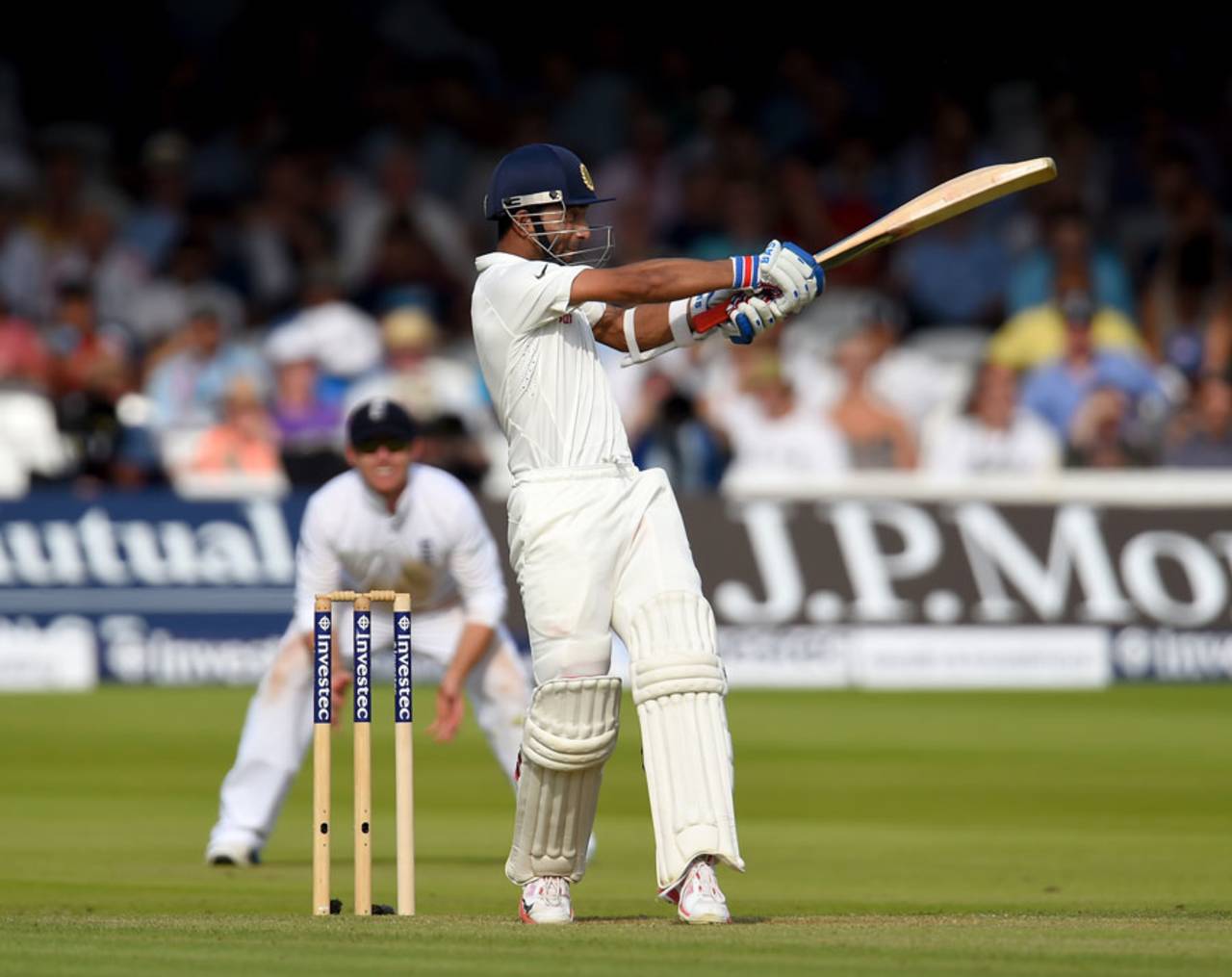 Ajinkya Rahane pulls, England v India, 2nd Investec Test, Lord's, 1st day, July 17, 2014