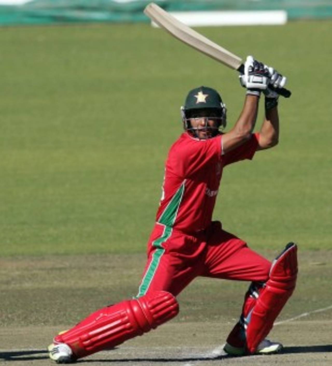 Sikandar Raza cracks one through point, Zimbabwe v Afghanistan, 1st ODI, Bulawayo, July 18, 2014