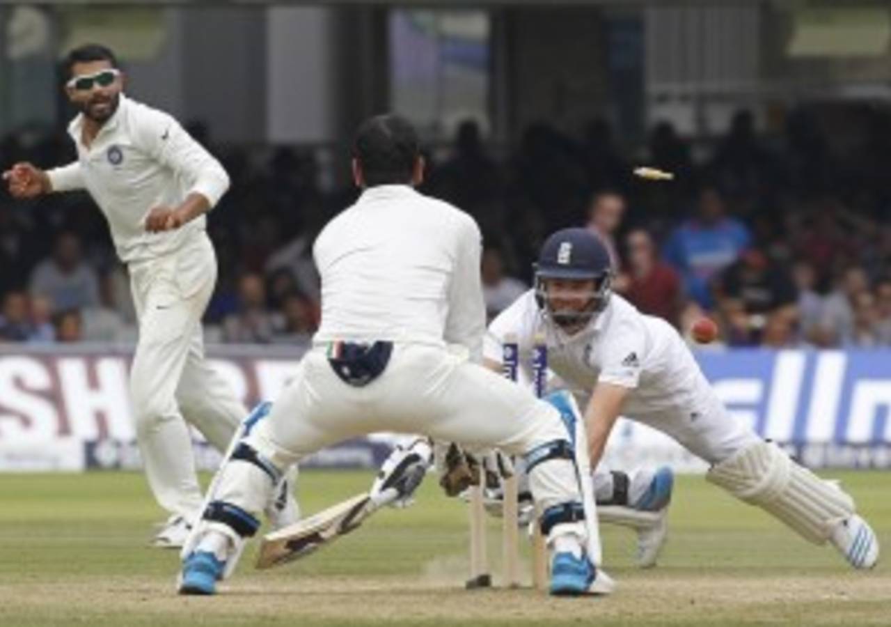 Ravindra Jadeja ran out James Anderson with a direct hit, England v India, 2nd Investec Test, Lord's, 5th day, July 21, 2014