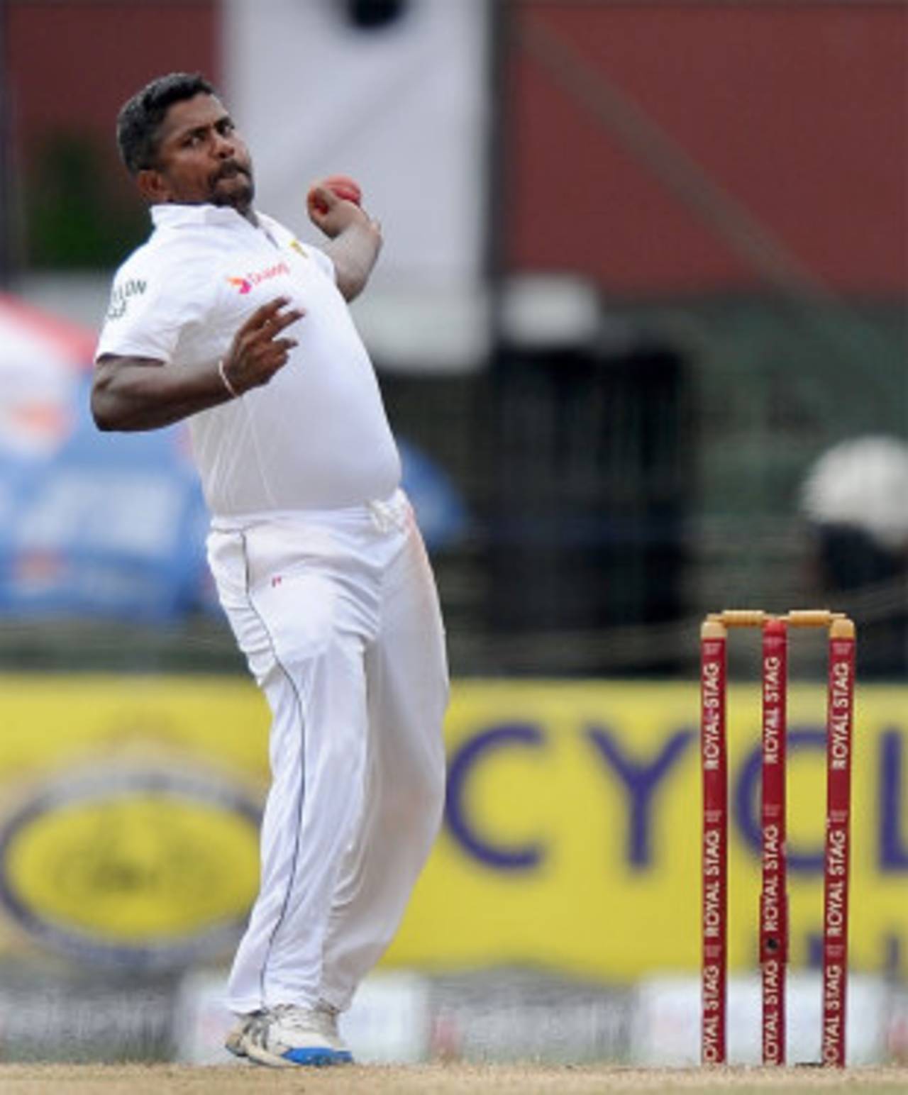 Rangana Herath bowled 45 overs and took four wickets, Sri Lanka v South Africa, 2nd Test, Colombo, 3rd day, July 26, 2014
