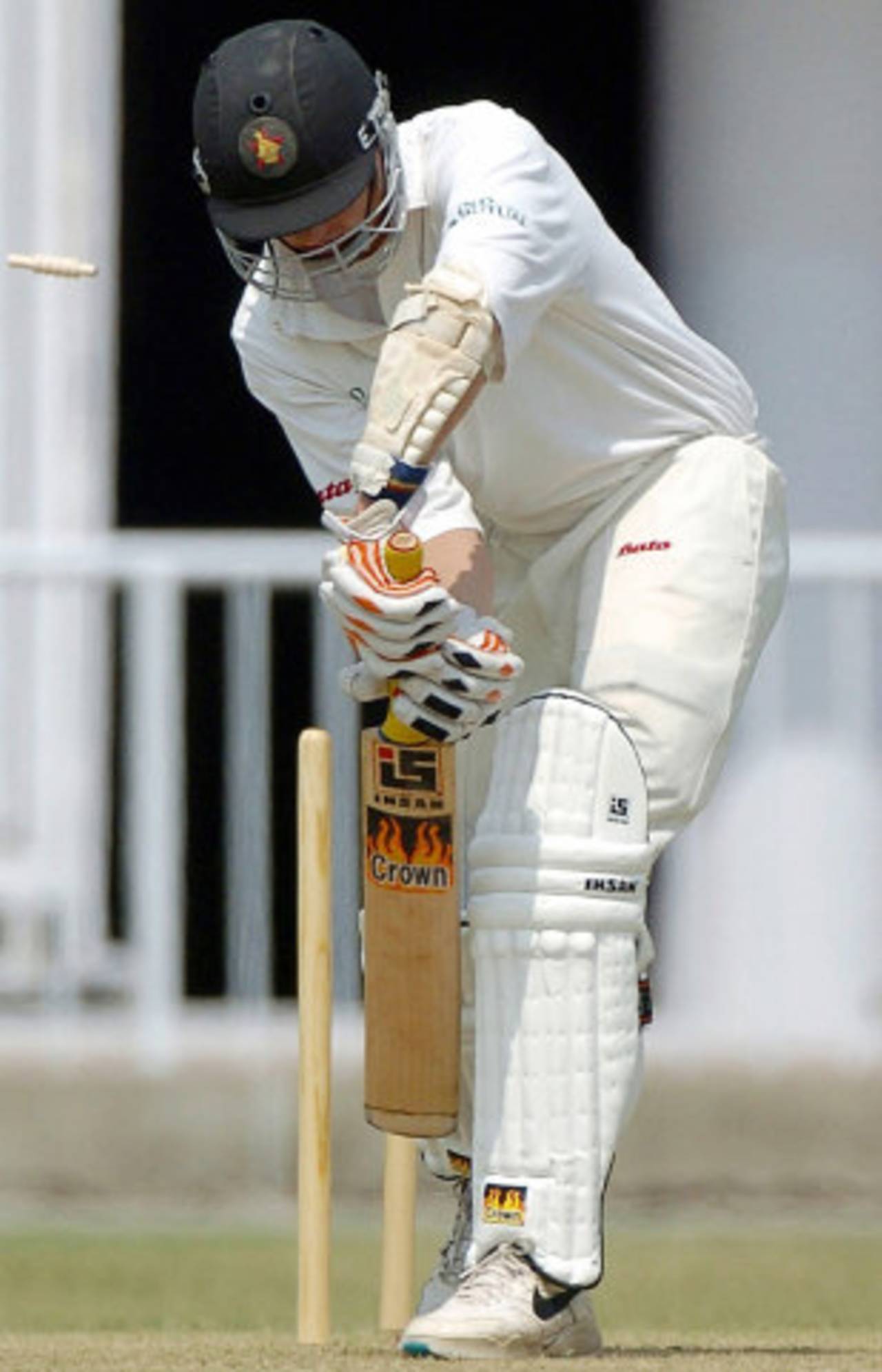Mark Vermeulen is bowled in 2004 - the year of his previous Test appearance&nbsp;&nbsp;&bull;&nbsp;&nbsp;AFP