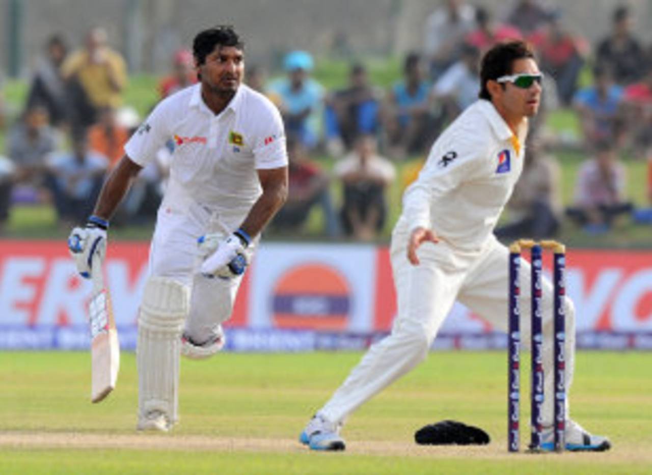 Kumar Sangakkara plays Saeed Ajmal better than most batsmen&nbsp;&nbsp;&bull;&nbsp;&nbsp;AFP