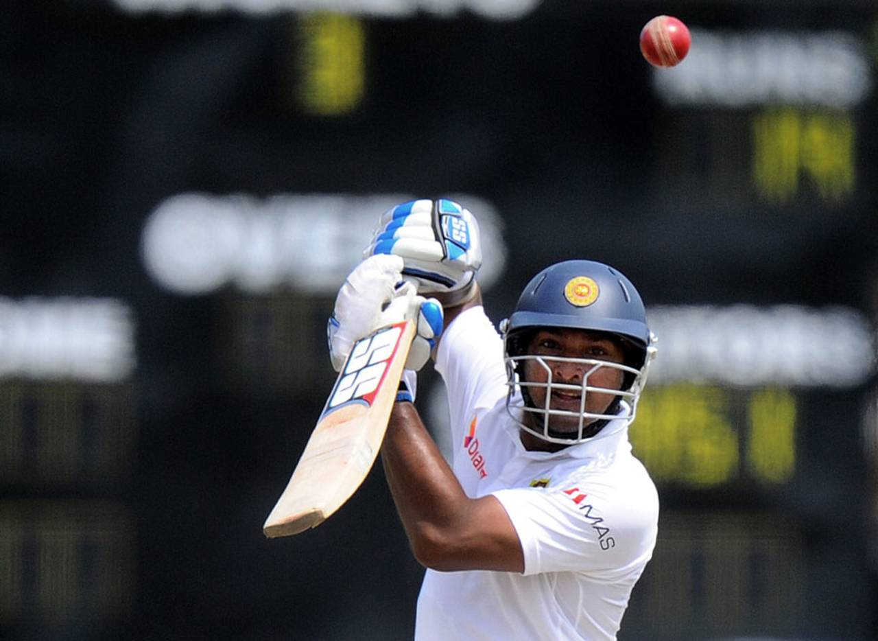 Kumar Sangakkara has scored 1329 Test runs in 2014,  the highest by any Sri Lankan in a calendar year&nbsp;&nbsp;&bull;&nbsp;&nbsp;AFP