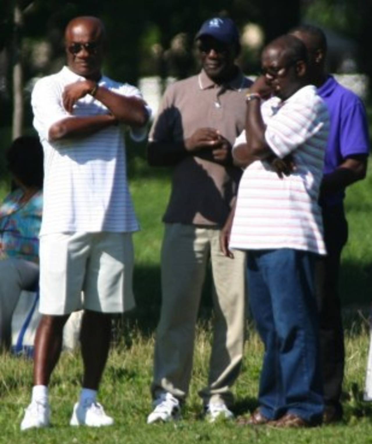 USACA selectors Selwyn Caesar (middle) and Barney Jones (left)