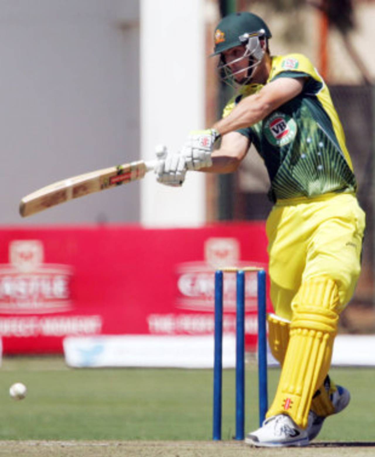 Mitchell Marsh scored his maiden ODI fifty, Zimbabwe v Australia, Tri-series, Harare, August 25, 2014