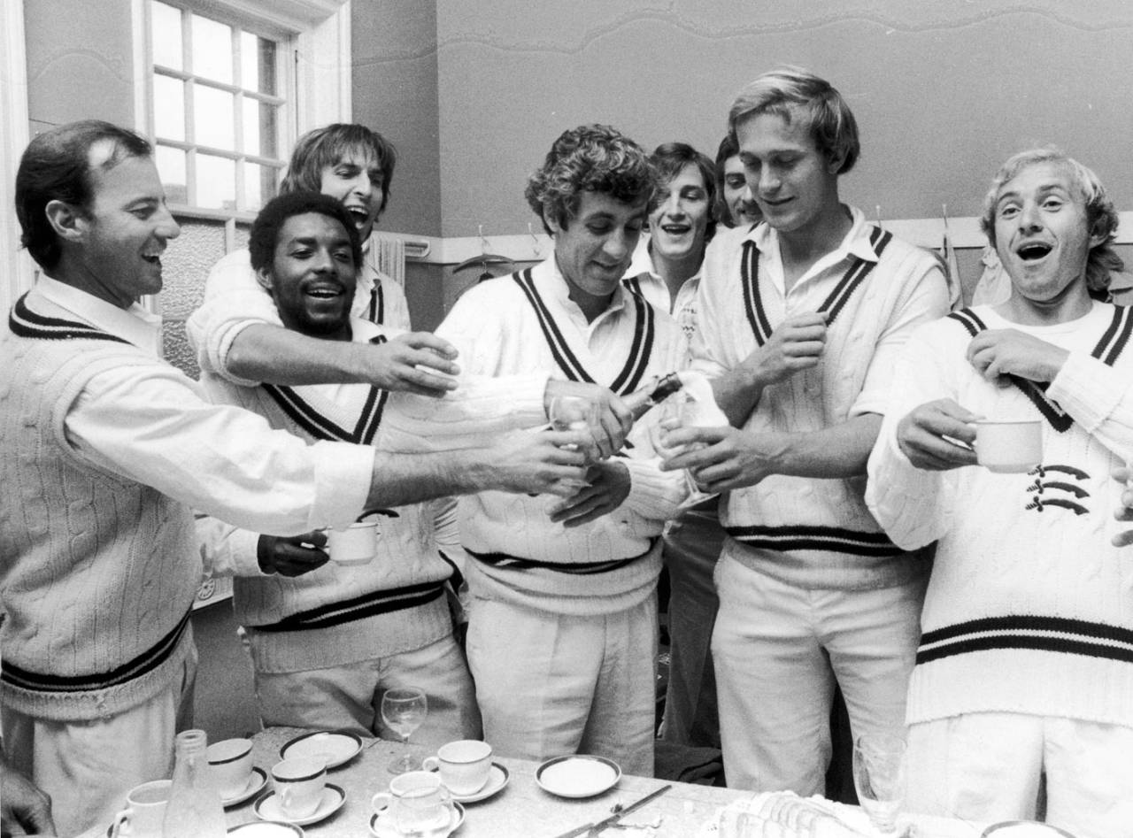 It took five years of not winning, and patience, before success came for Mike Brearley (centre) and Middlesex in 1976&nbsp;&nbsp;&bull;&nbsp;&nbsp;Getty Images