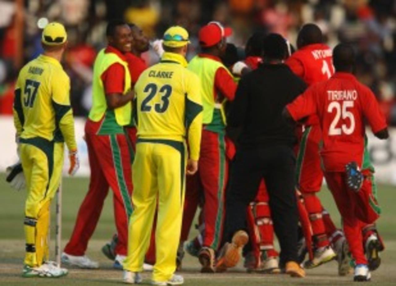 It was the first time in 31 years Zimbabwe had beaten Australia in an ODI&nbsp;&nbsp;&bull;&nbsp;&nbsp;AFP