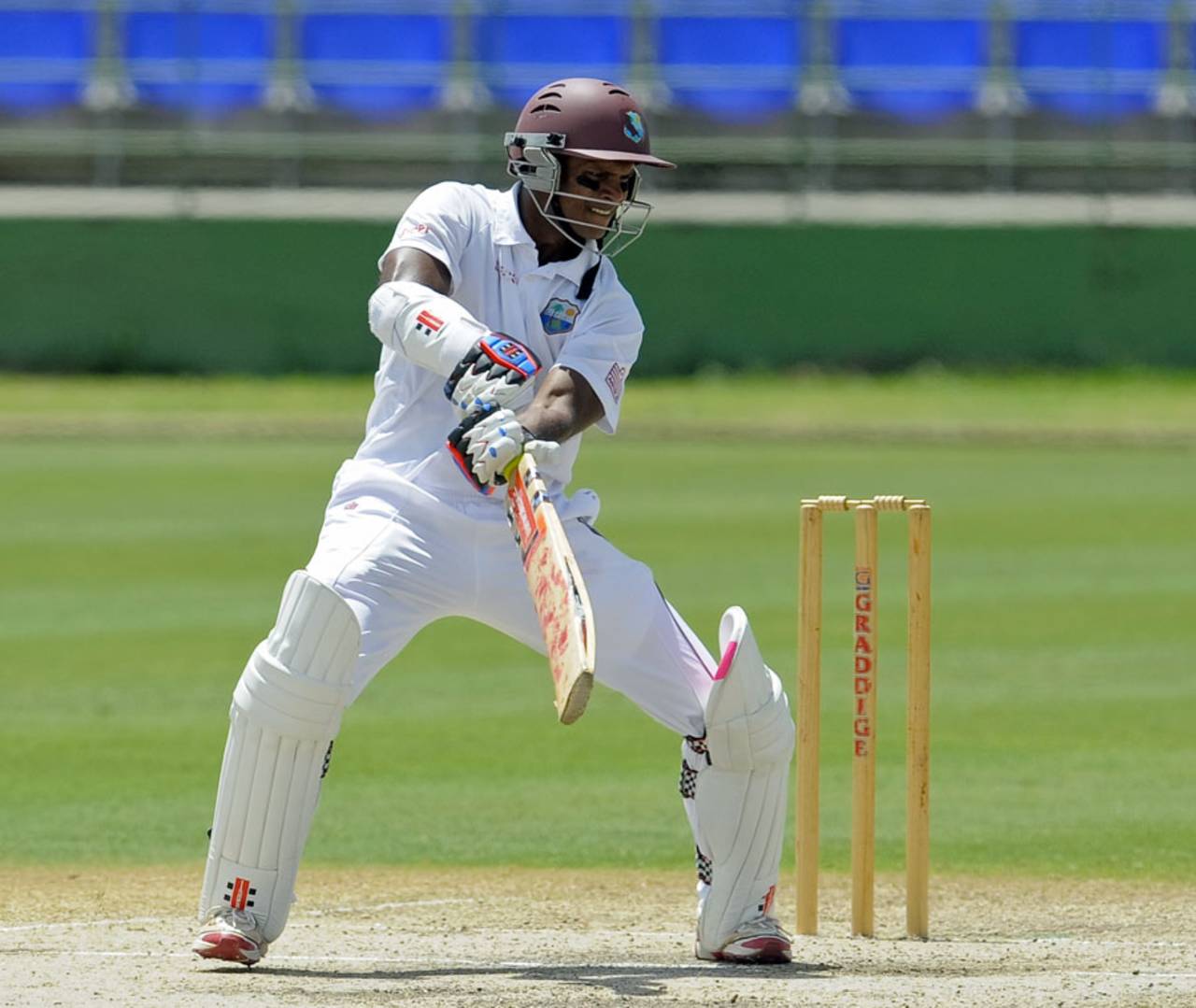 Shivnarine Chanderpaul played 613 deliveries before finally getting dismissed for the first time in four innings.&nbsp;&nbsp;&bull;&nbsp;&nbsp;WICB Media Photo/Randy Brooks