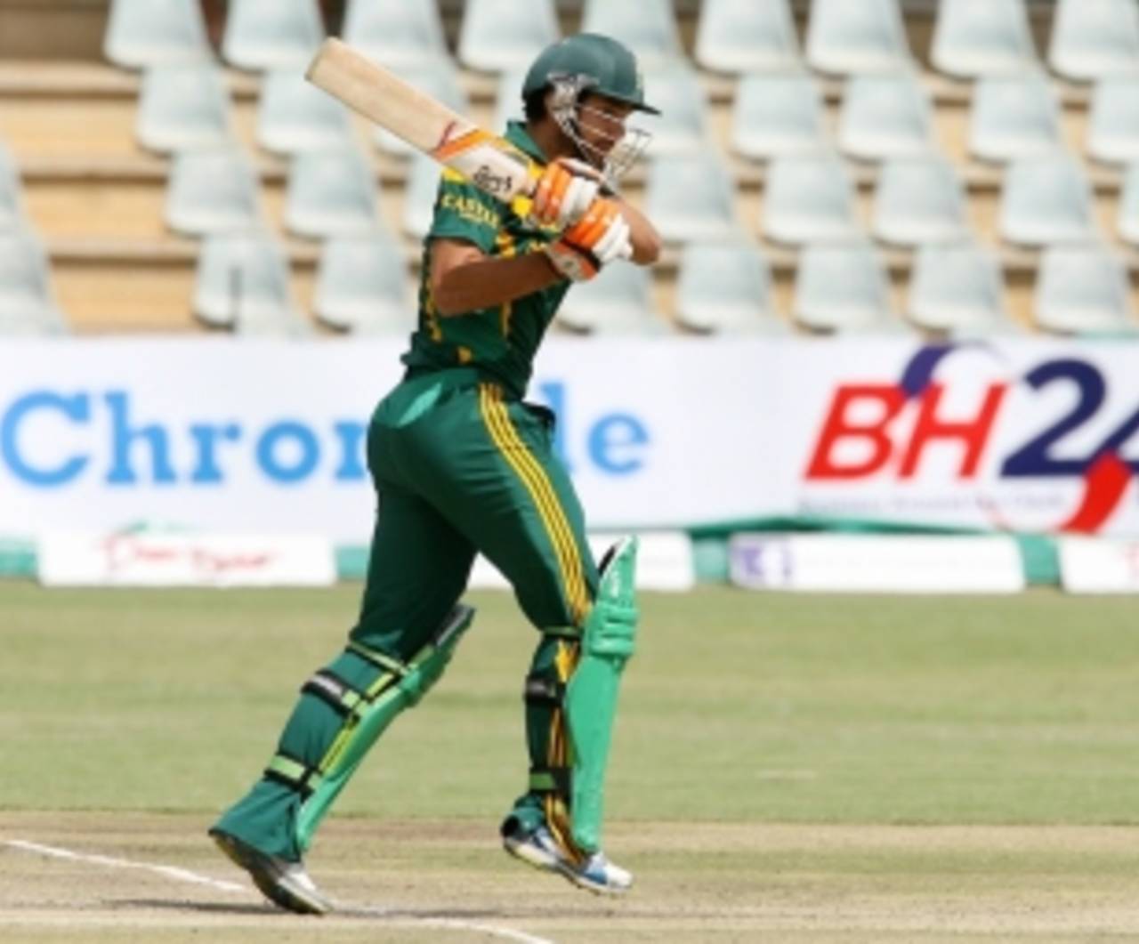 Rilee Roussow scored 36 more than his previous two innings combined, Zimbabwe v South Africa, tri-series, Harare, September 4, 2014