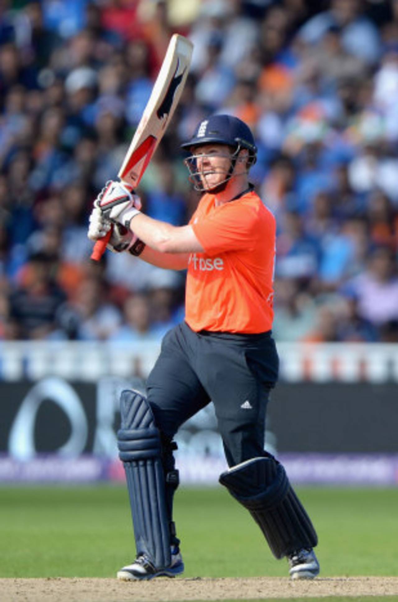 Eoin Morgan smashes one of his seven sixes to help England post 180&nbsp;&nbsp;&bull;&nbsp;&nbsp;Getty Images
