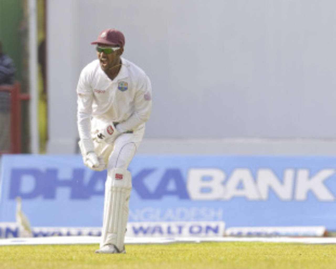 Denesh Ramdin took three catches on the fourth day, West Indies v Bangladesh, 1st Test, St Vincent, 4th day, September 8, 2014