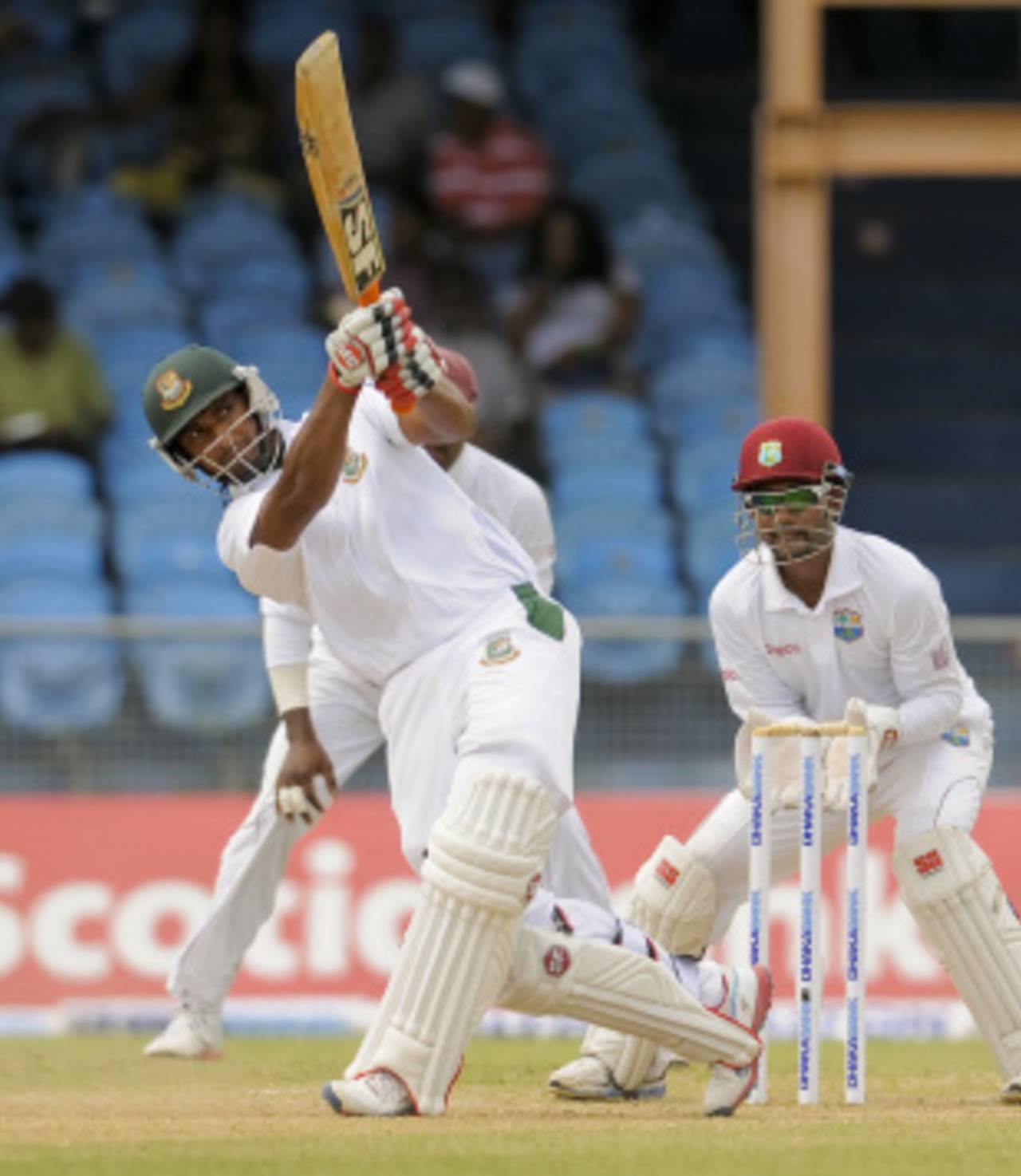 Mahmudullah hit one six during his fifty, West Indies v Bangladesh, 1st Test, St Vincent, 4th day, September 8, 2014