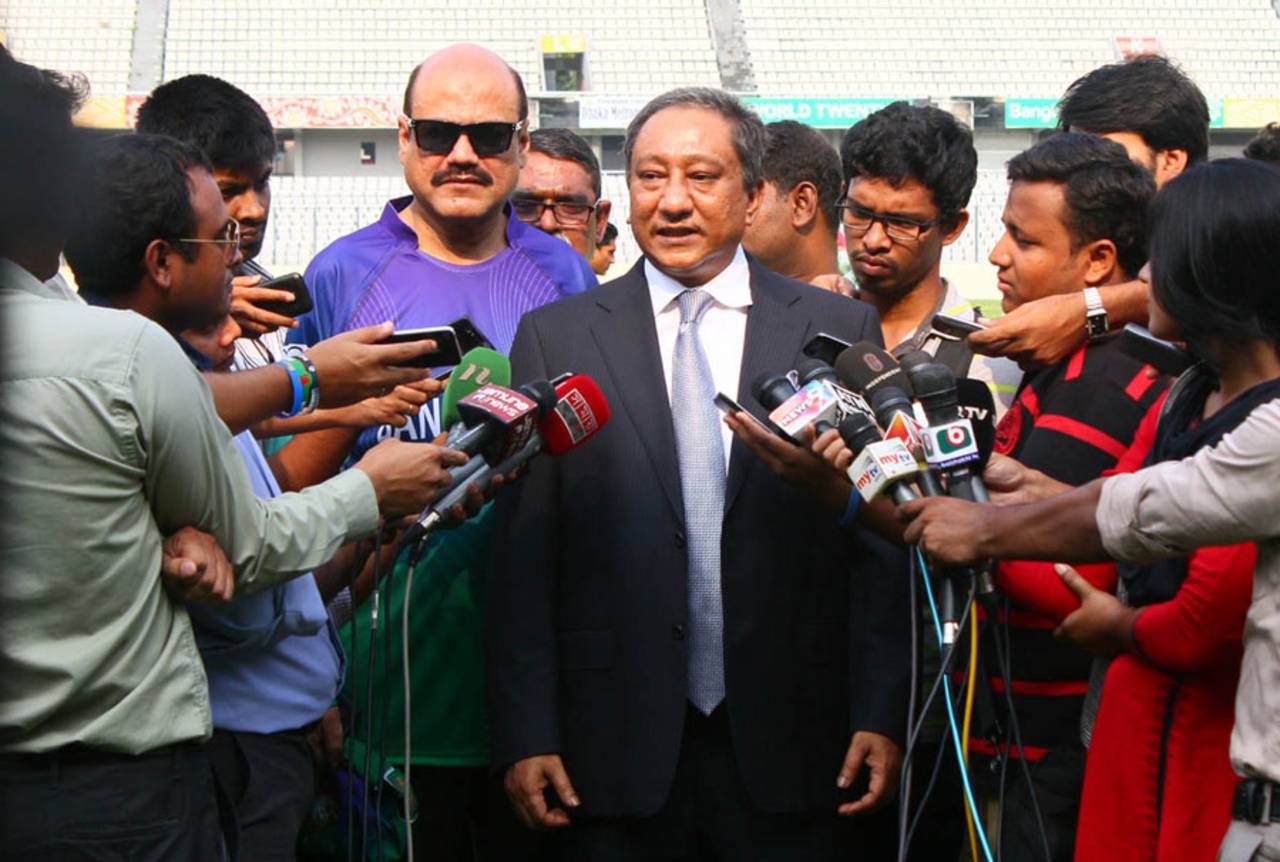BCB president Nazmul Hassan: "The time is sensitive in Bangladesh, and Bangladesh cricket is within Bangladesh. One false interpretation, a negative news will damage our cricket."&nbsp;&nbsp;&bull;&nbsp;&nbsp;BCB