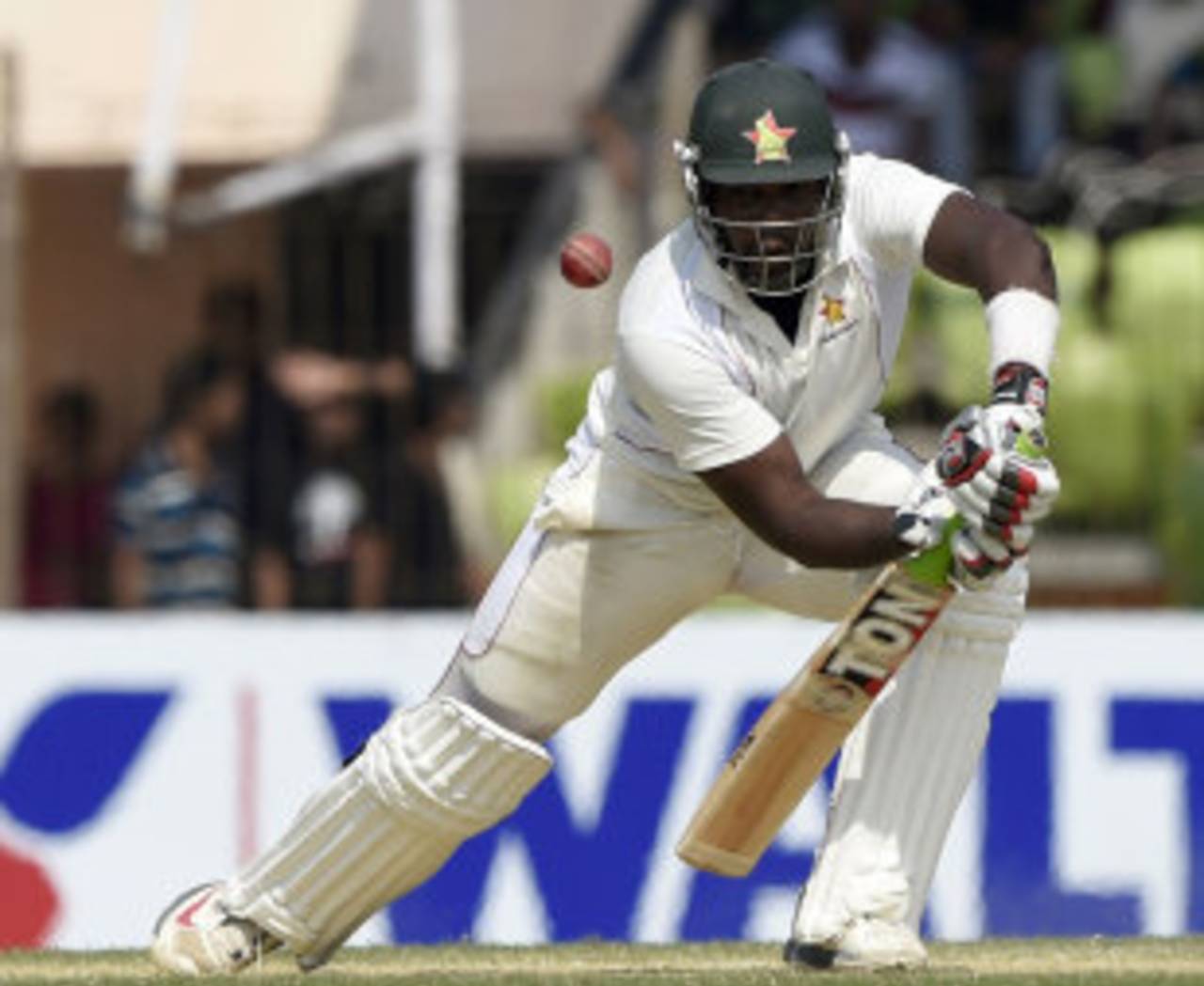 Hamilton Masakadza followed up his first-innings with a battling 61, Bangladesh v Zimbabwe, 2nd Test, Khulna, 5th day, November 7, 2014