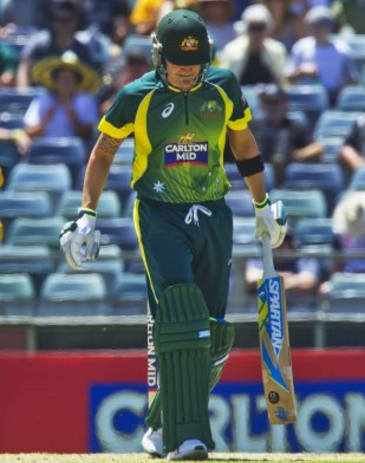 Michael Clarke injured his hamstring again, Australia v South Africa, 1st ODI, Perth, November 14, 2014