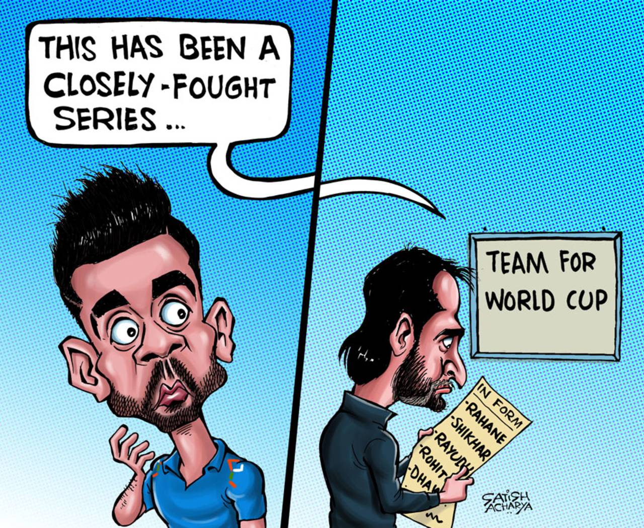 Cartoon: Closely-fought series