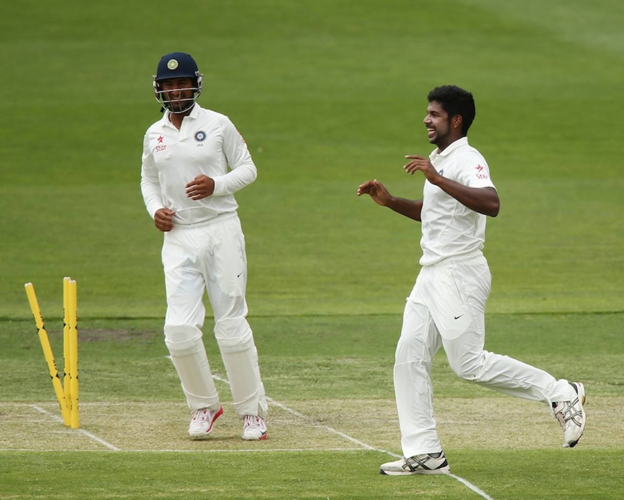 India A bowling coach Paras Mhambrey says Varun Aaron's role should be as a wicket-taker&nbsp;&nbsp;&bull;&nbsp;&nbsp;Getty Images and Cricket Australia