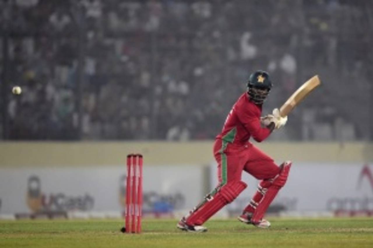 Solomon Mire struck his second fifty in three matches, Bangladesh v Zimbabwe, 4th ODI, Mirpur, November 28, 2014
