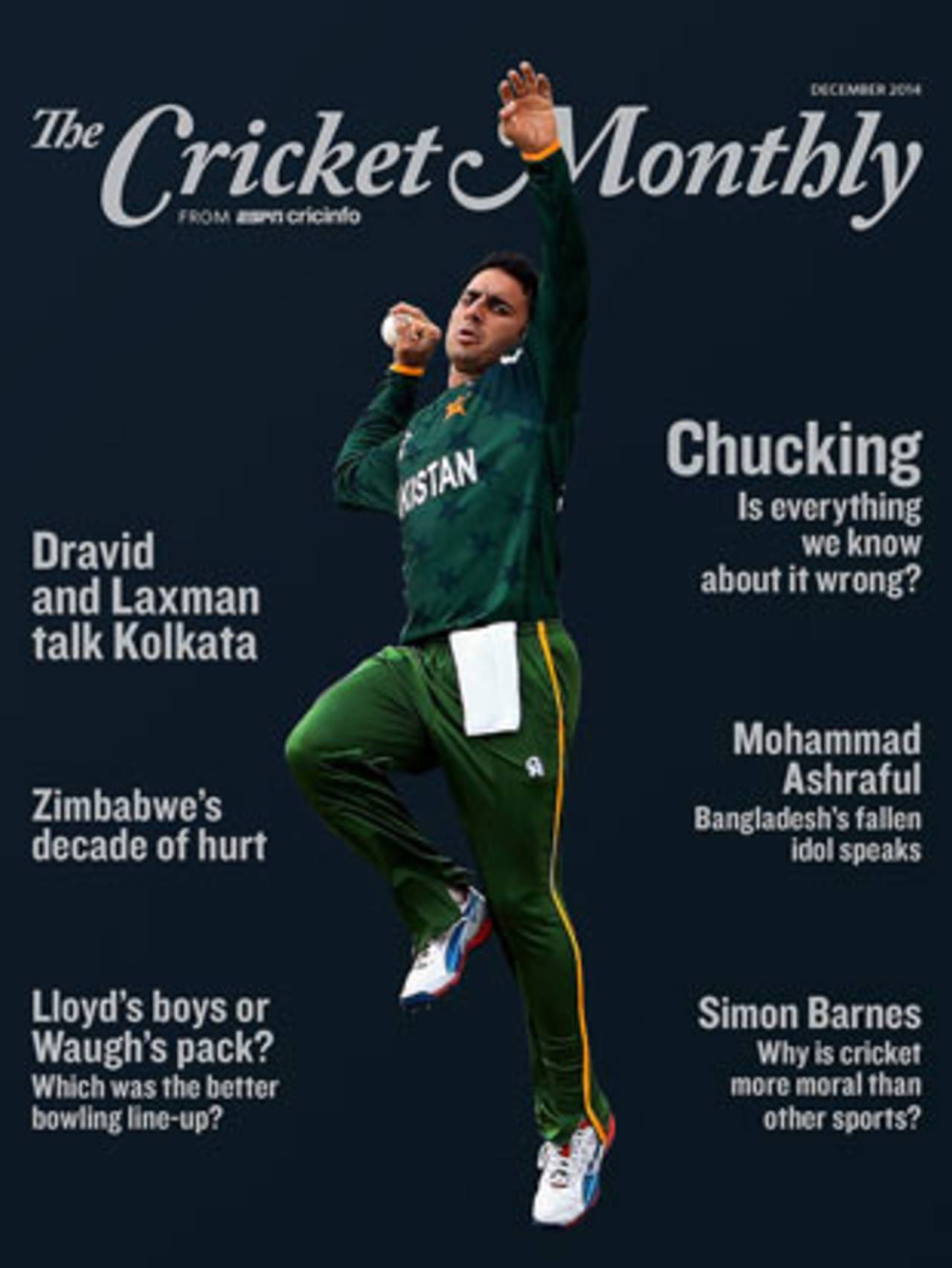 <i>The Cricket Monthly</i> December 2014 cover 