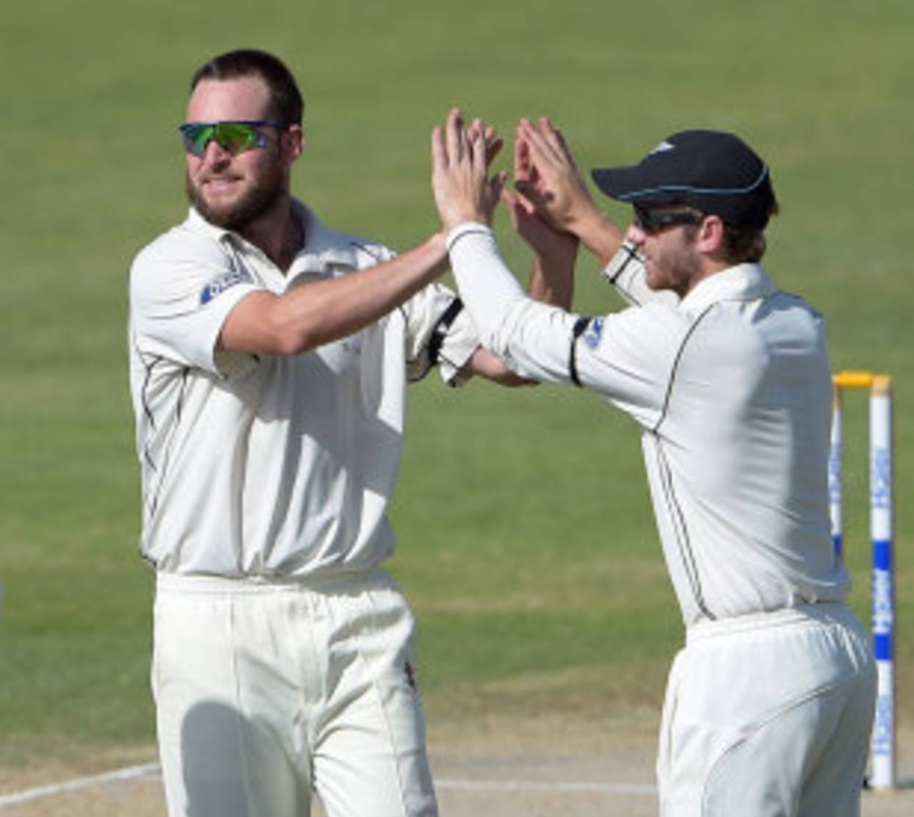 Mark Craig celebrates a wicket, Pakistan v New Zealand, 3rd Test, Sharjah, 4th day, November 30, 2014