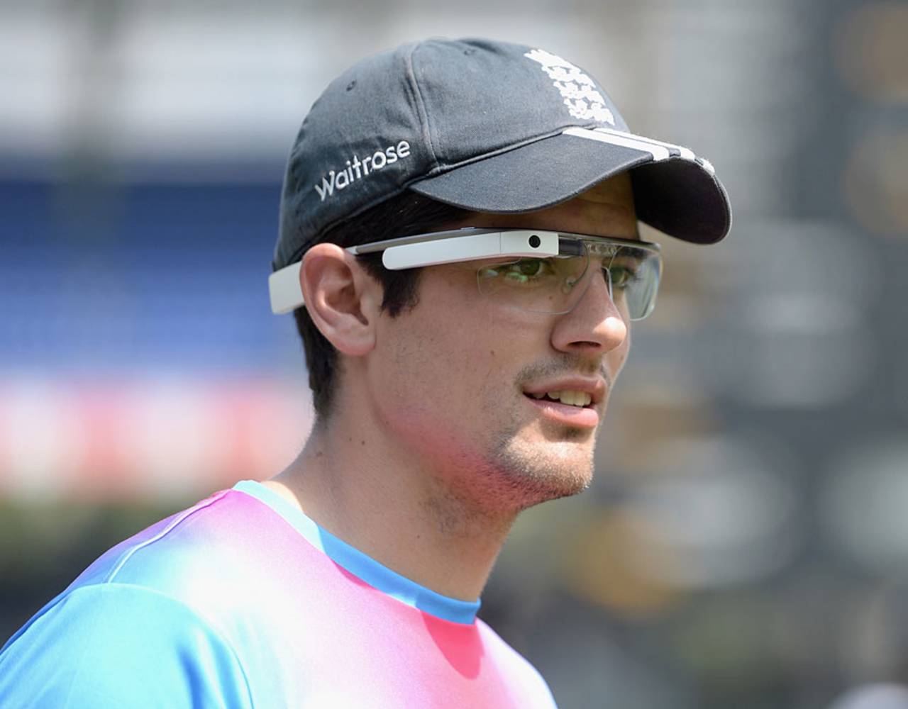 Alastair Cook looks for a World Cup answer in a pair of Google glasses&nbsp;&nbsp;&bull;&nbsp;&nbsp;Getty Images