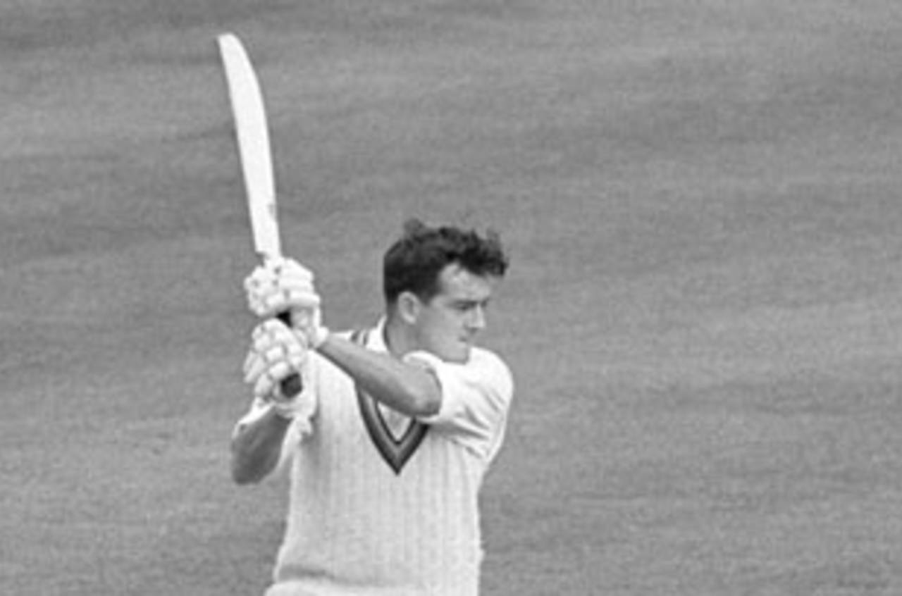 Geoff Pullar drives through the off side, Middlesex v Lancashire, Lord's, August 30, 1960