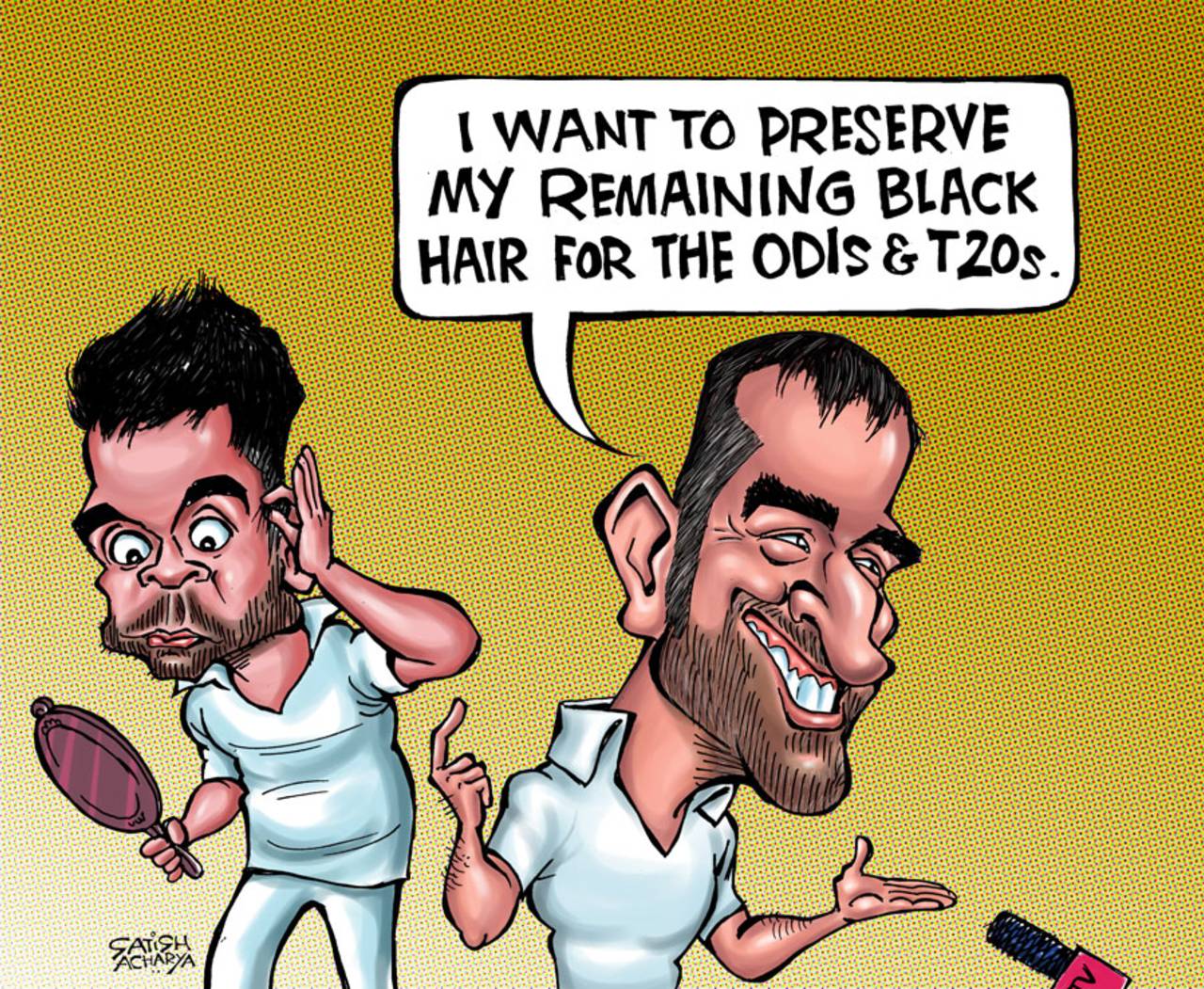 Cartoon: Black hair