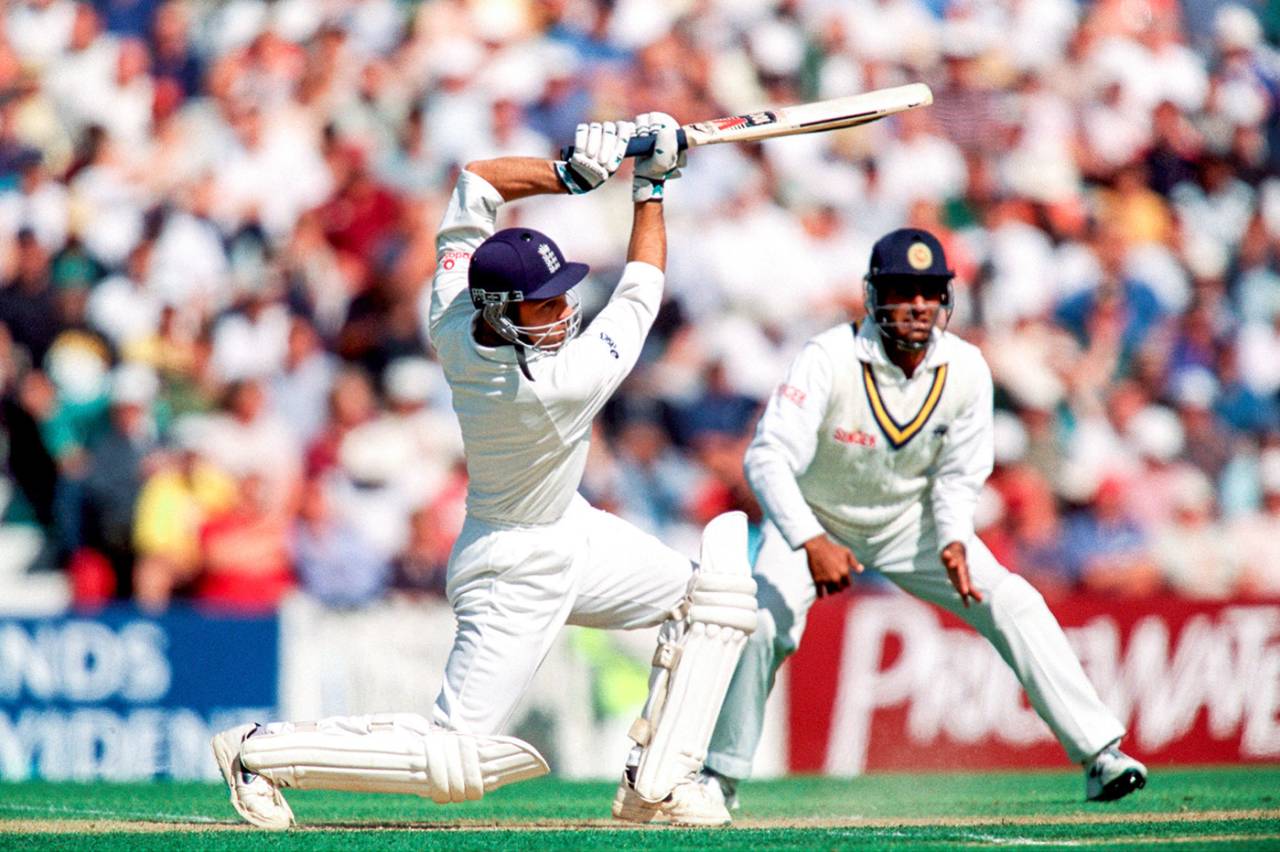 Mark Ramprakash drives, England v Sri Lanka, only Test, The Oval, August 21, 1998