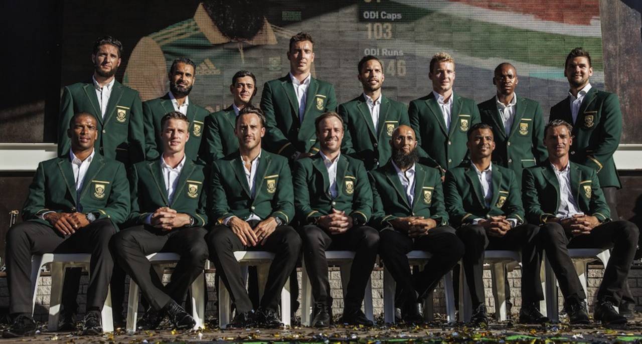 South Africa's squad for the 2015 World Cup, Cape Town, January 7, 2015