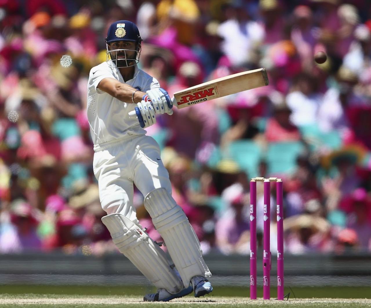 Virat Kohli pulls, Australia v India, 4th Test, Sydney, 3rd day, January 8, 2015
