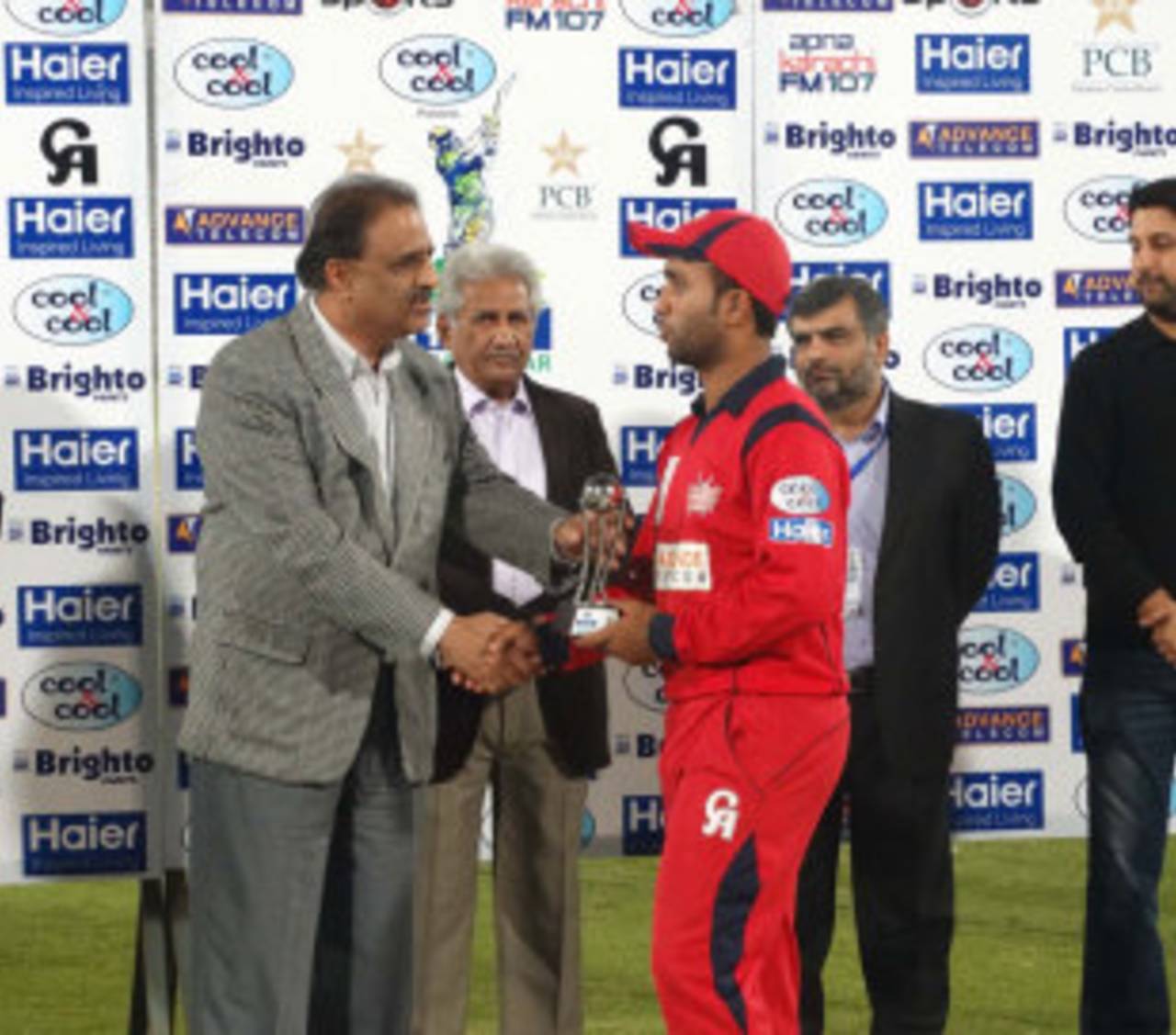 Sami Aslam was named Man of the Match for his 92 in the first innings&nbsp;&nbsp;&bull;&nbsp;&nbsp;PCB