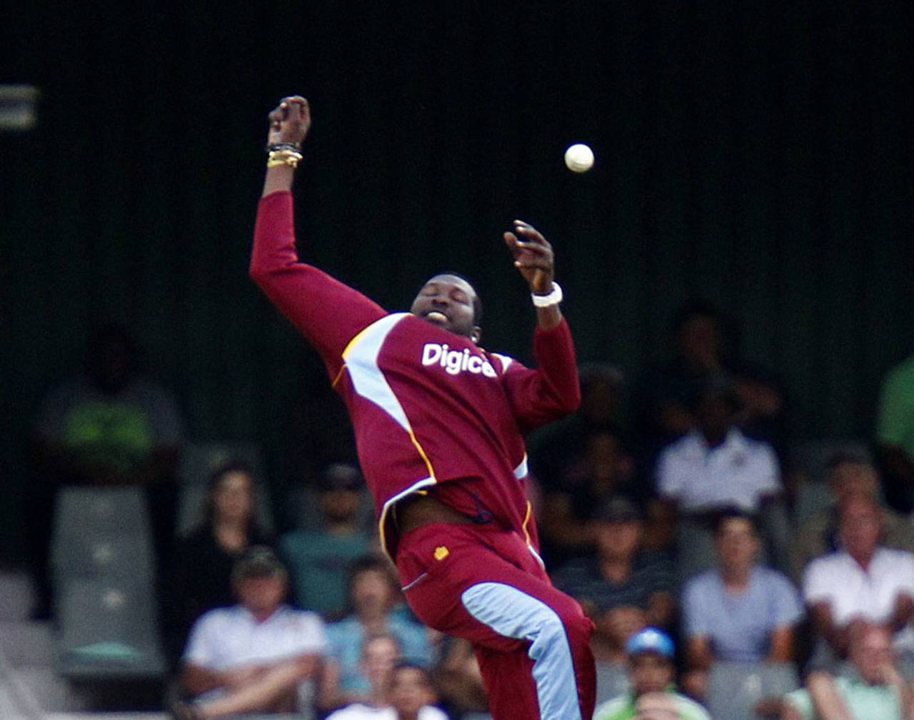 Poor in the field, too: Sulieman Benn missed a chance late on, South Africa v West Indies, 3rd ODI, East London, January 21, 2015