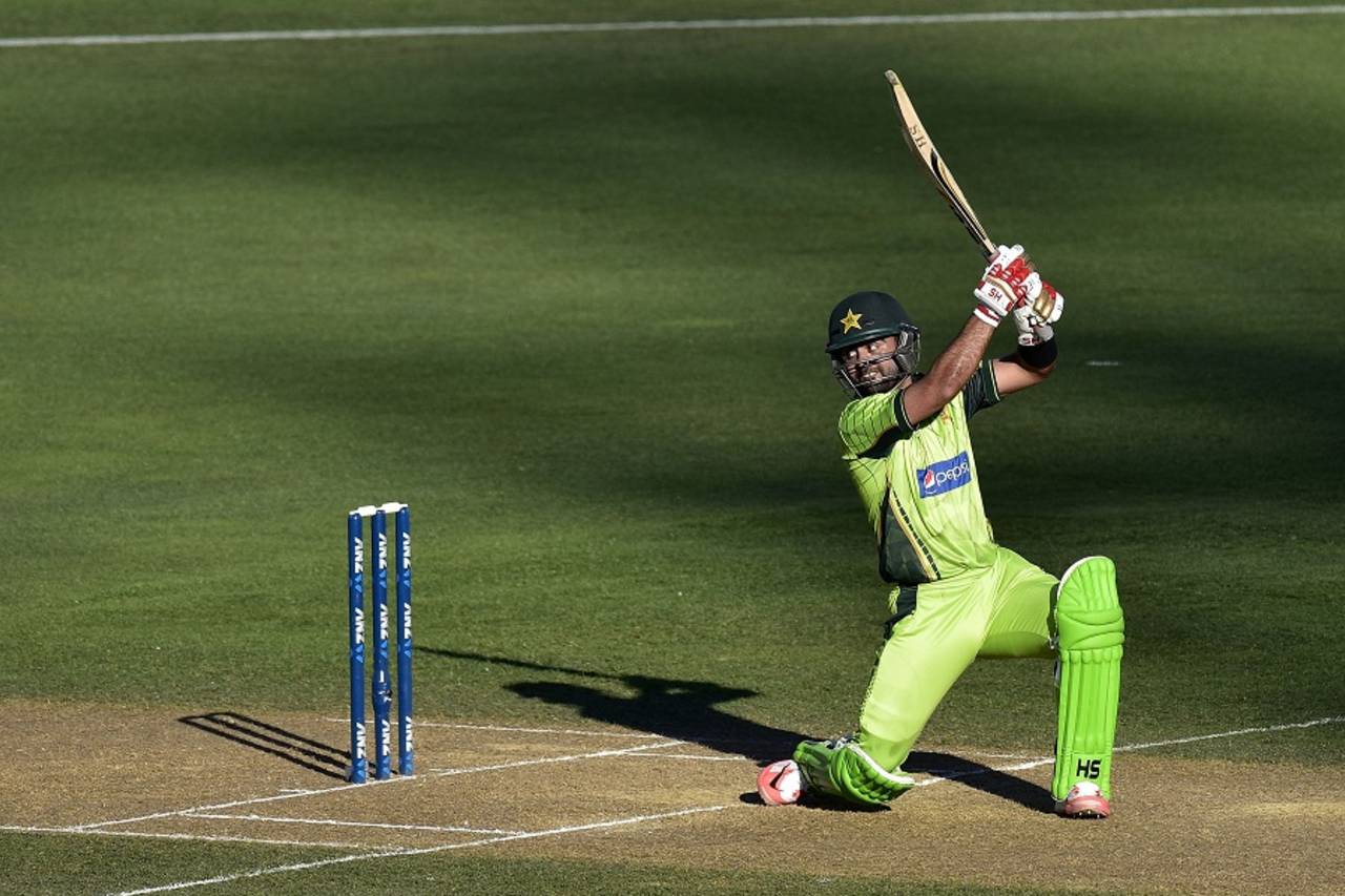 Ahmed Shehzad made 55 despite having some trouble seeing the ball in the glare of the sun&nbsp;&nbsp;&bull;&nbsp;&nbsp;AFP