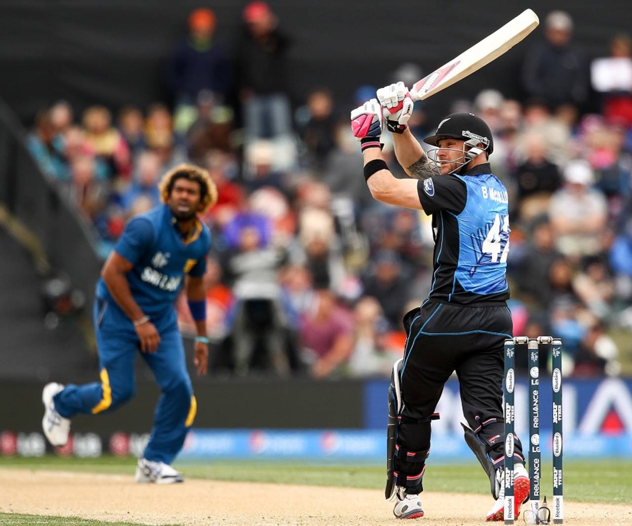 Brendon McCullum flicks on his way to 65, New Zealand v Sri Lanka, Group A, World Cup 2015, Christchurch, February 14, 2015
