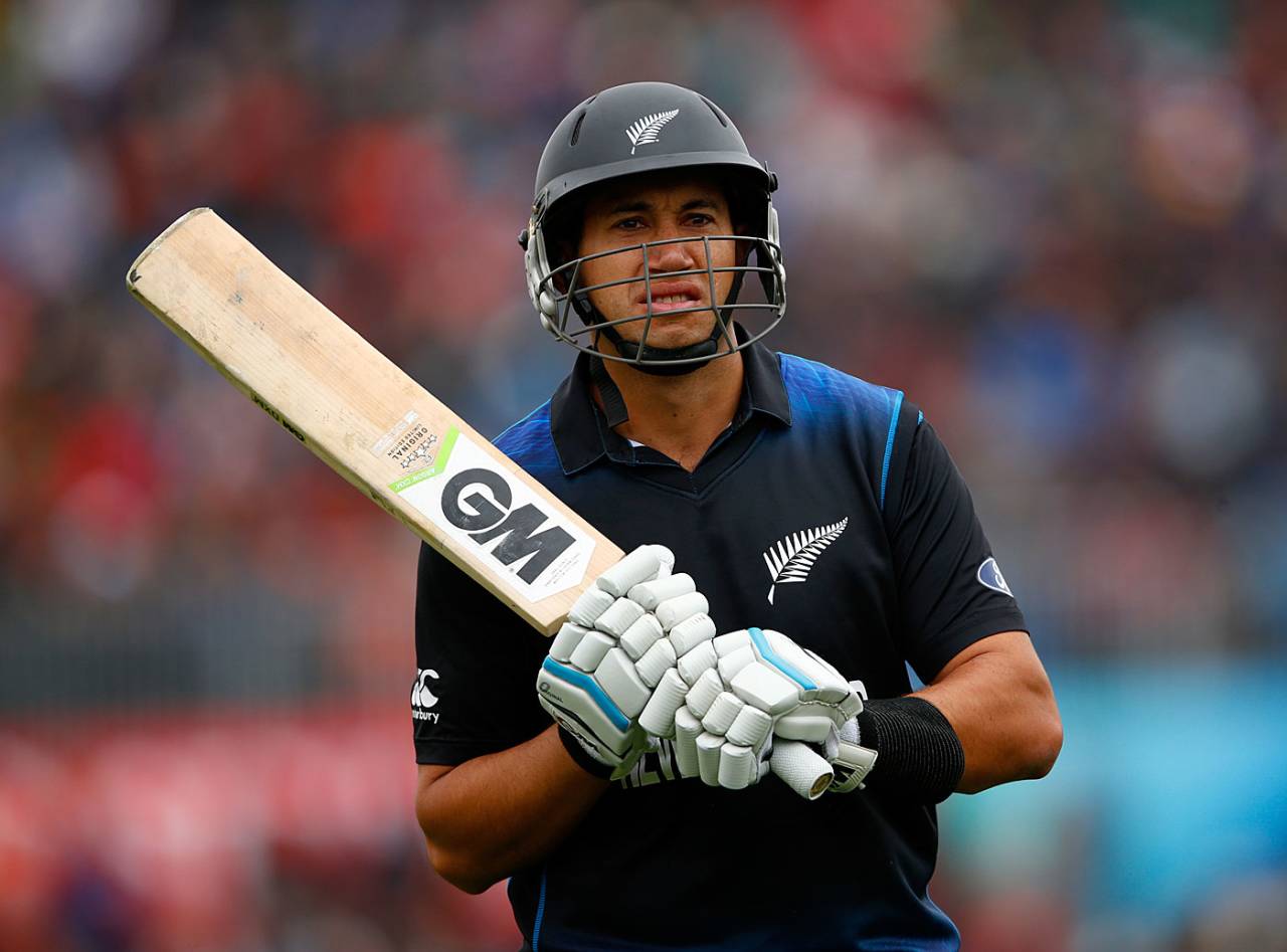Ross Taylor managed only 14, New Zealand v Sri Lanka, World Cup 2015, Group A, Christchurch, February 14, 2015